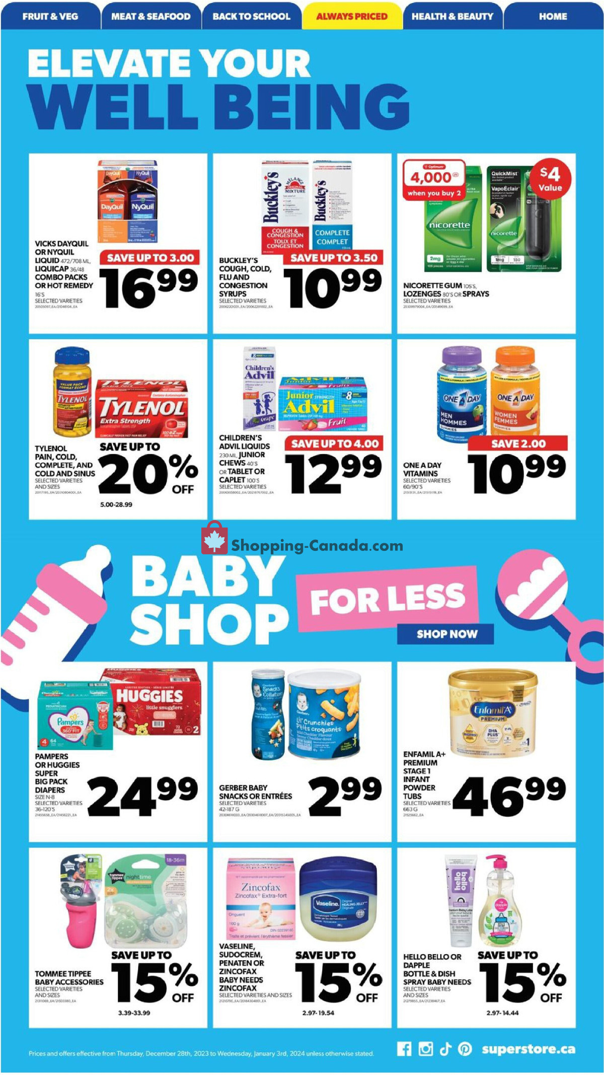 Real Canadian Superstore flyer from Thursday December 28, 2023 to Wednesday January 3, 2024 - page 19