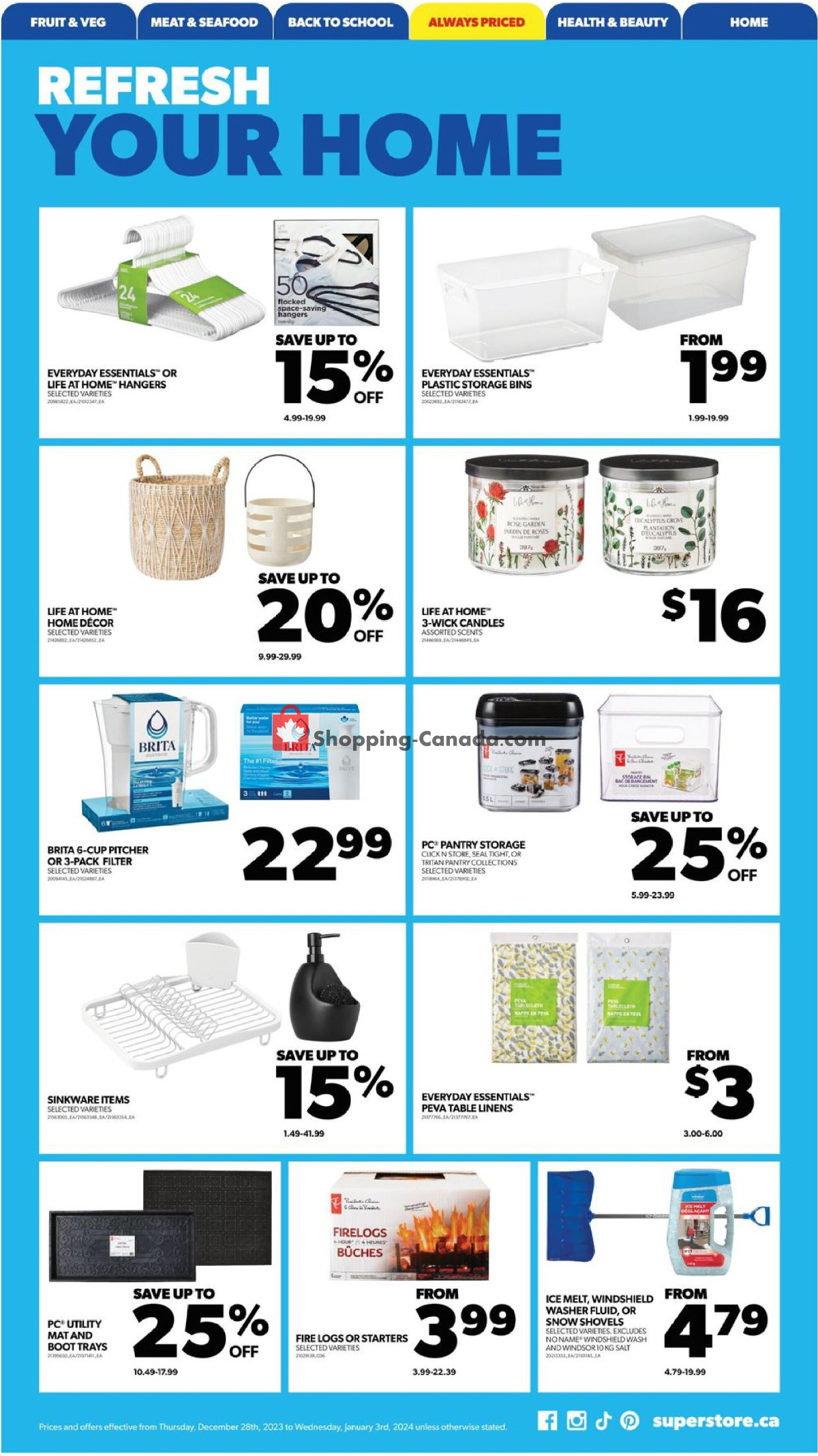 Real Canadian Superstore flyer from Thursday December 28, 2023 to Wednesday January 3, 2024 - page 21