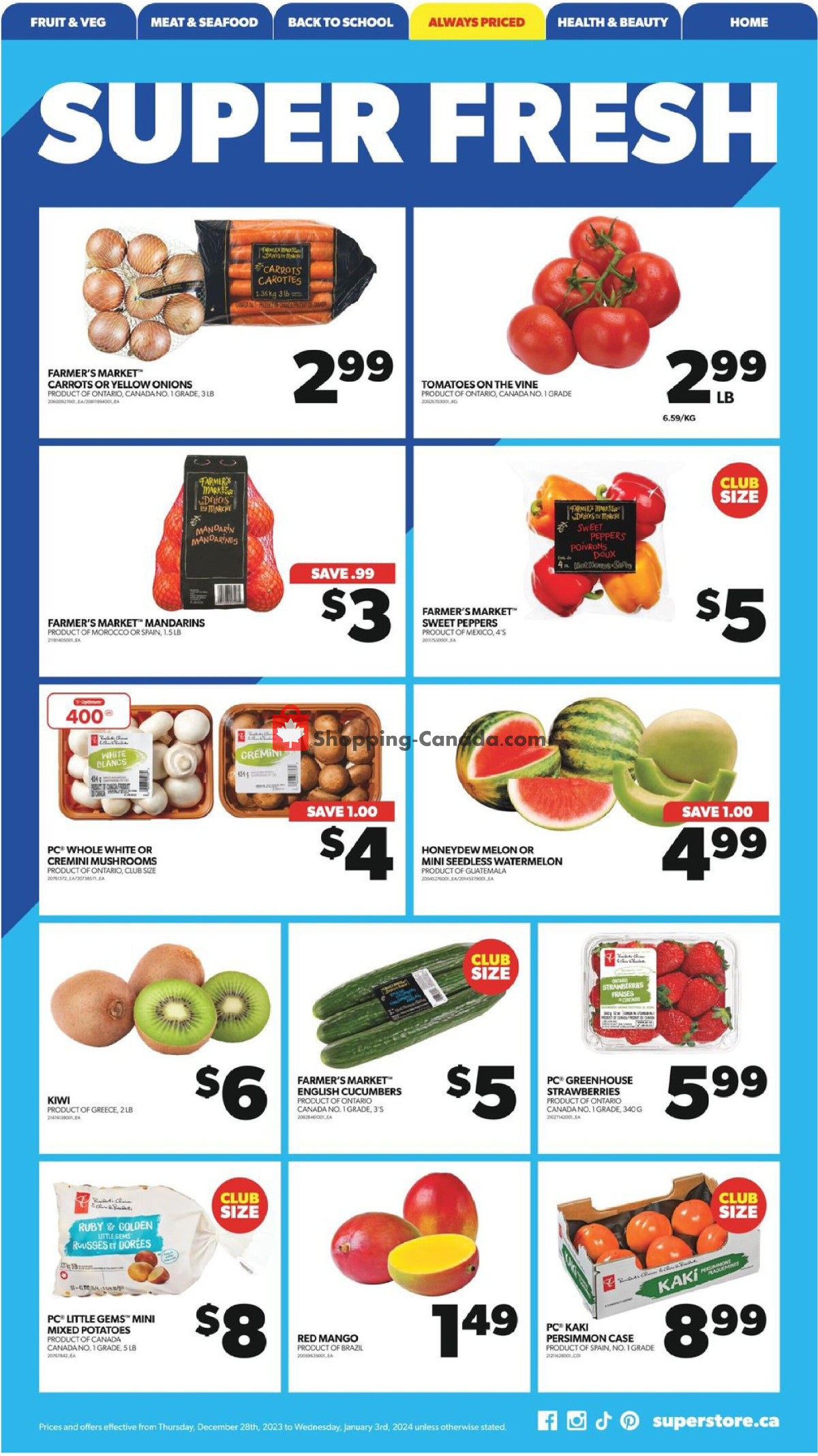 Real Canadian Superstore flyer from Thursday December 28, 2023 to Wednesday January 3, 2024 - page 5