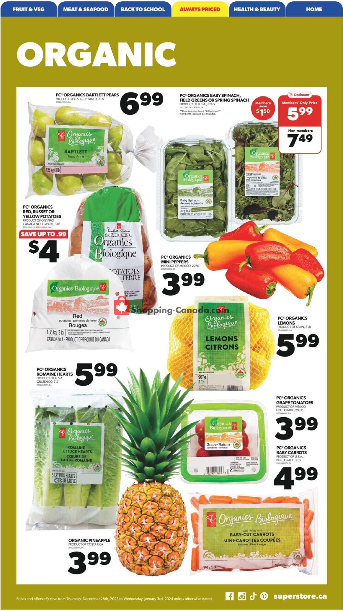 Real Canadian Superstore flyer from Thursday December 28, 2023 to Wednesday January 3, 2024 - page 6