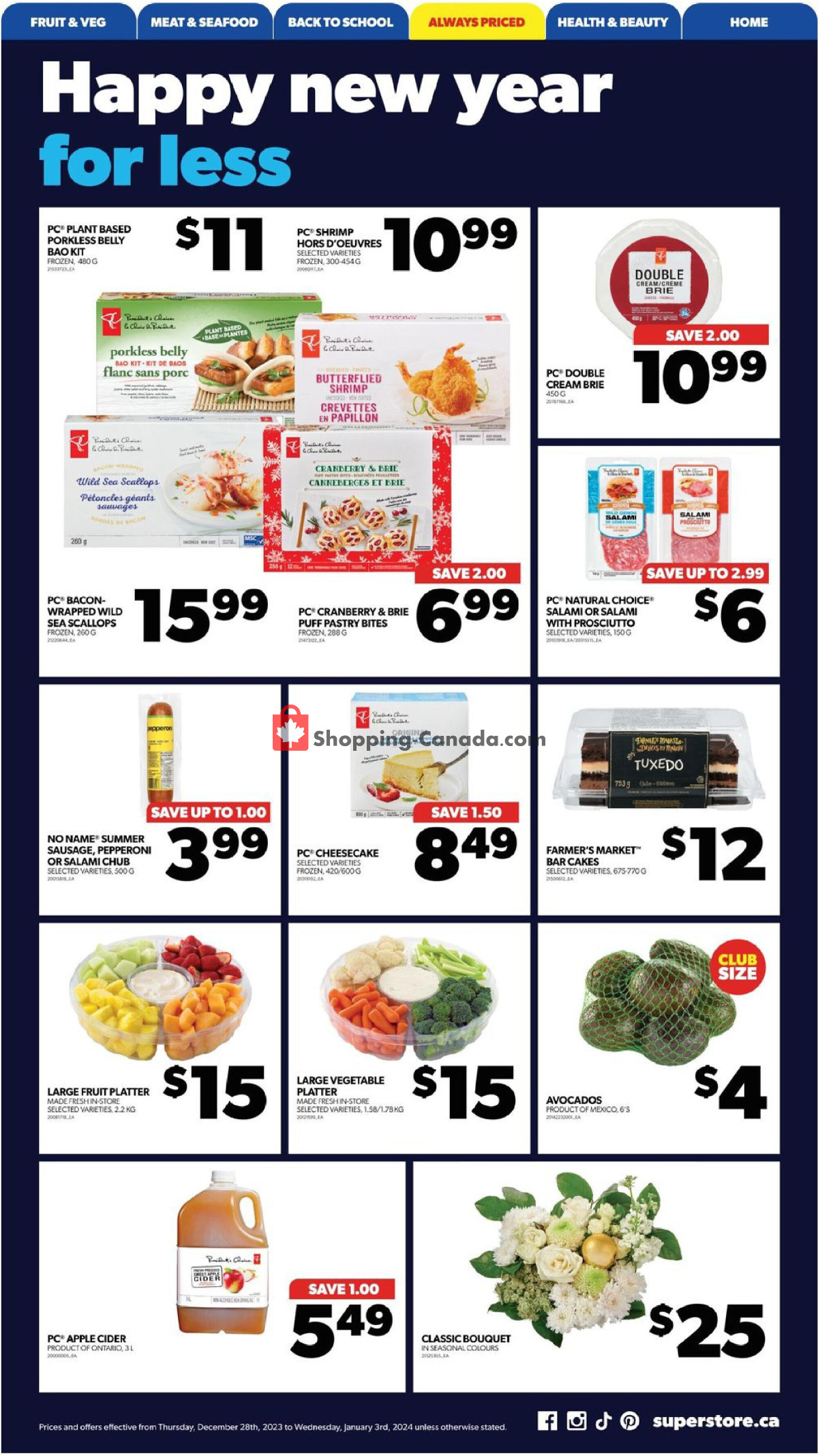 Real Canadian Superstore flyer from Thursday December 28, 2023 to Wednesday January 3, 2024 - page 9