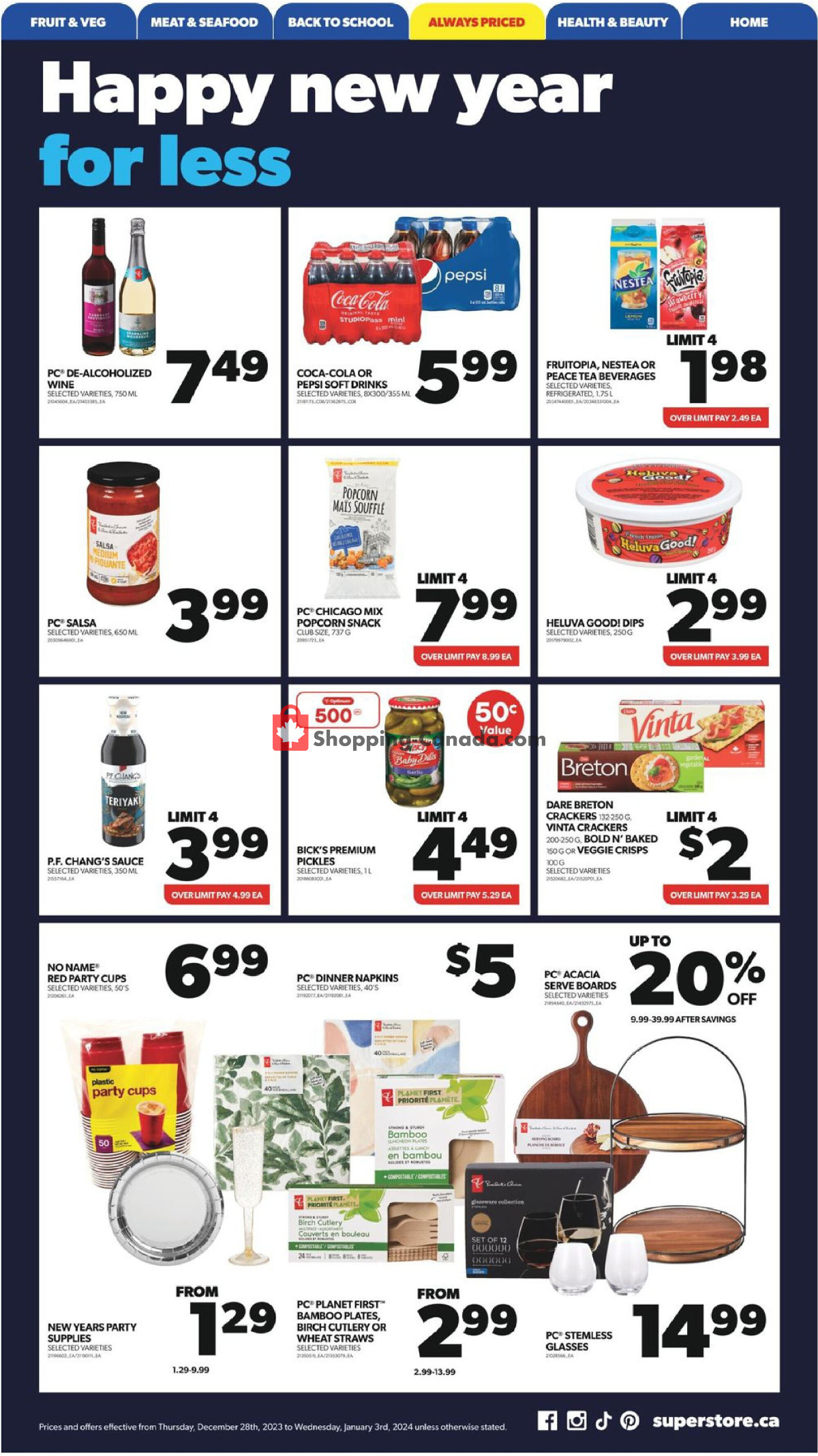 Real Canadian Superstore flyer from Thursday December 28, 2023 to Wednesday January 3, 2024 - page 10