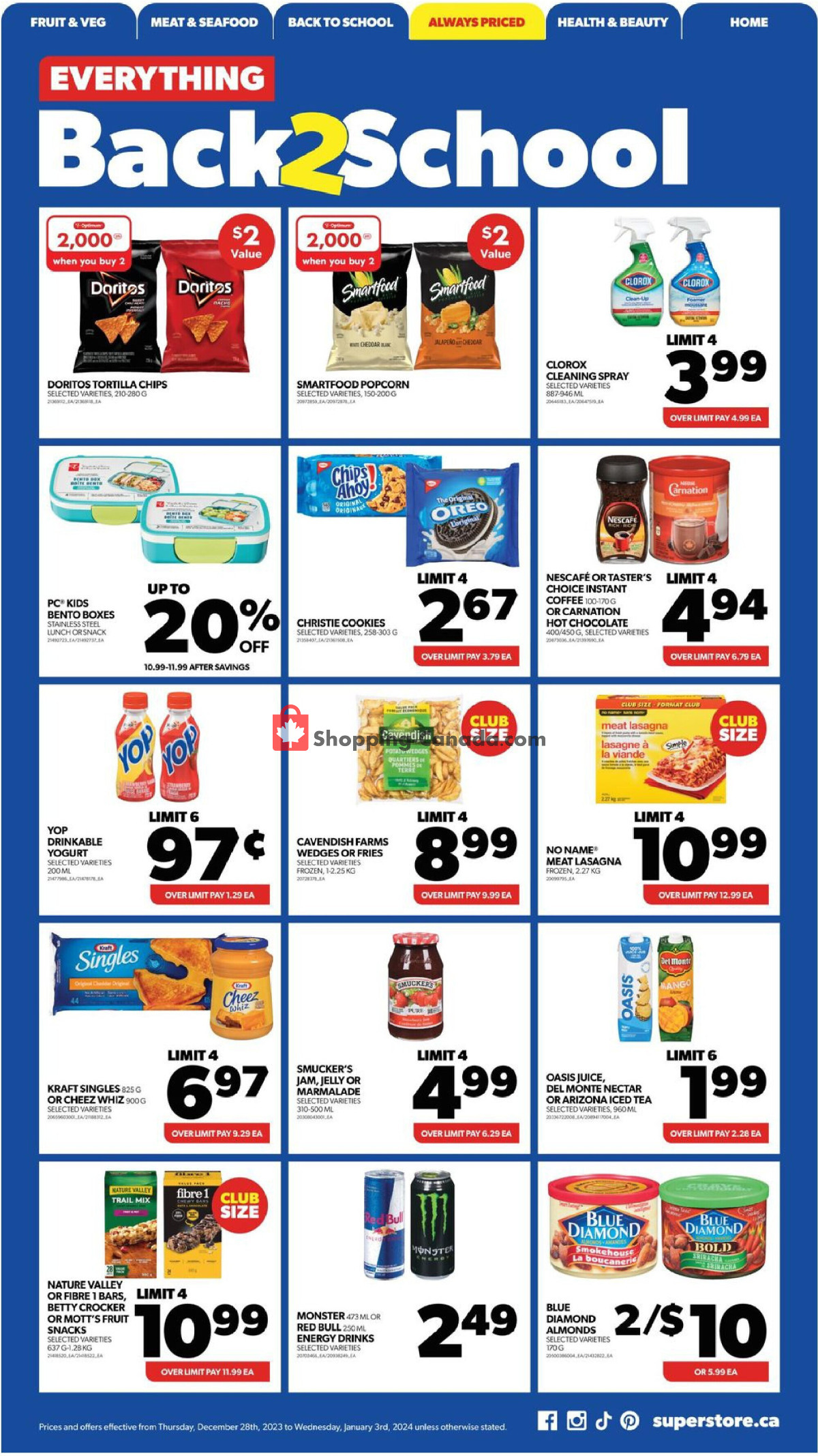 Real Canadian Superstore flyer from Thursday December 28, 2023 to Wednesday January 3, 2024 - page 11
