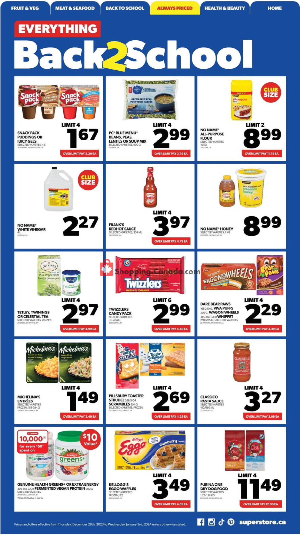 Real Canadian Superstore flyer from Thursday December 28, 2023 to Wednesday January 3, 2024 - page 12