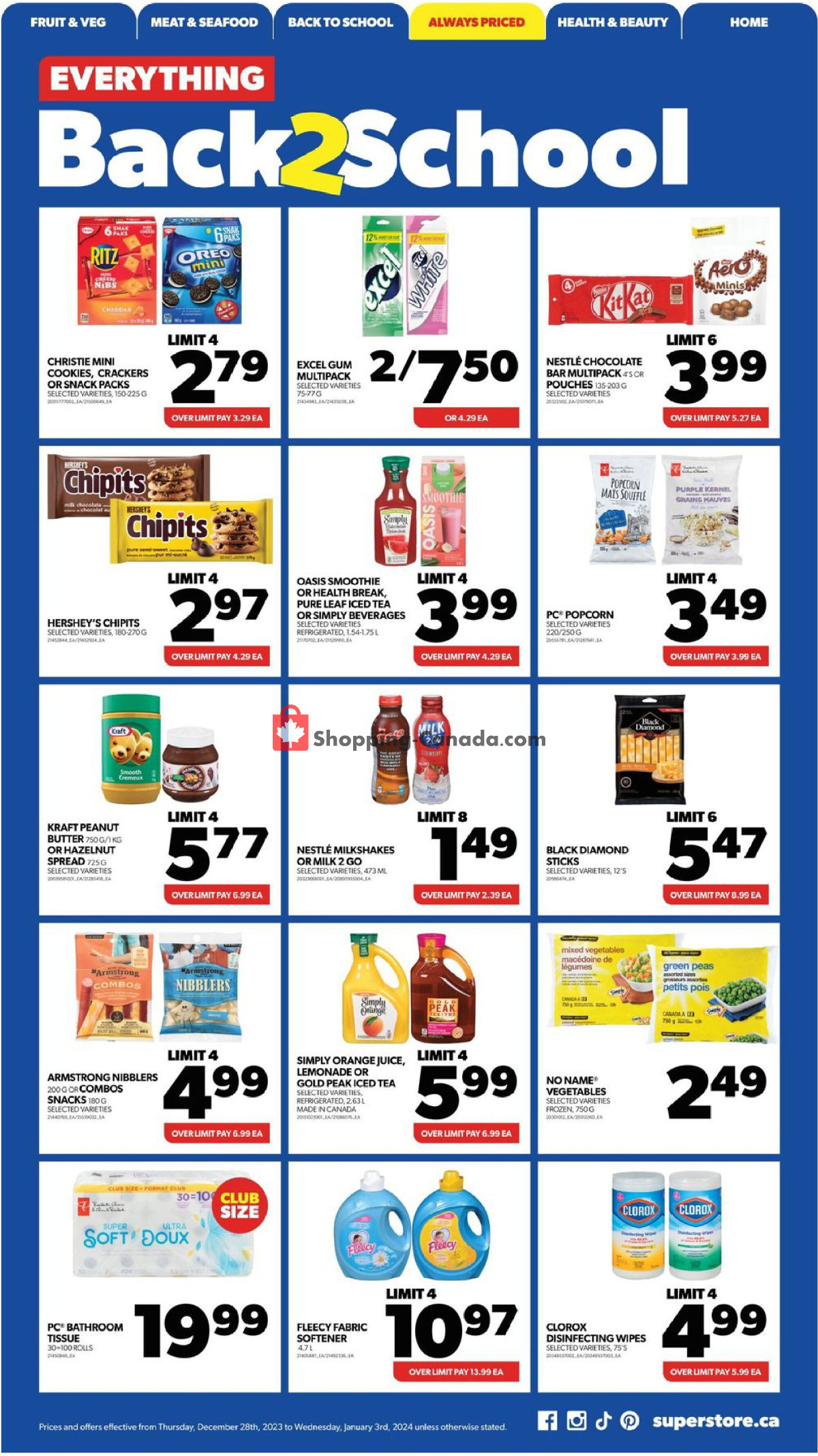 Real Canadian Superstore flyer from Thursday December 28, 2023 to Wednesday January 3, 2024 - page 13