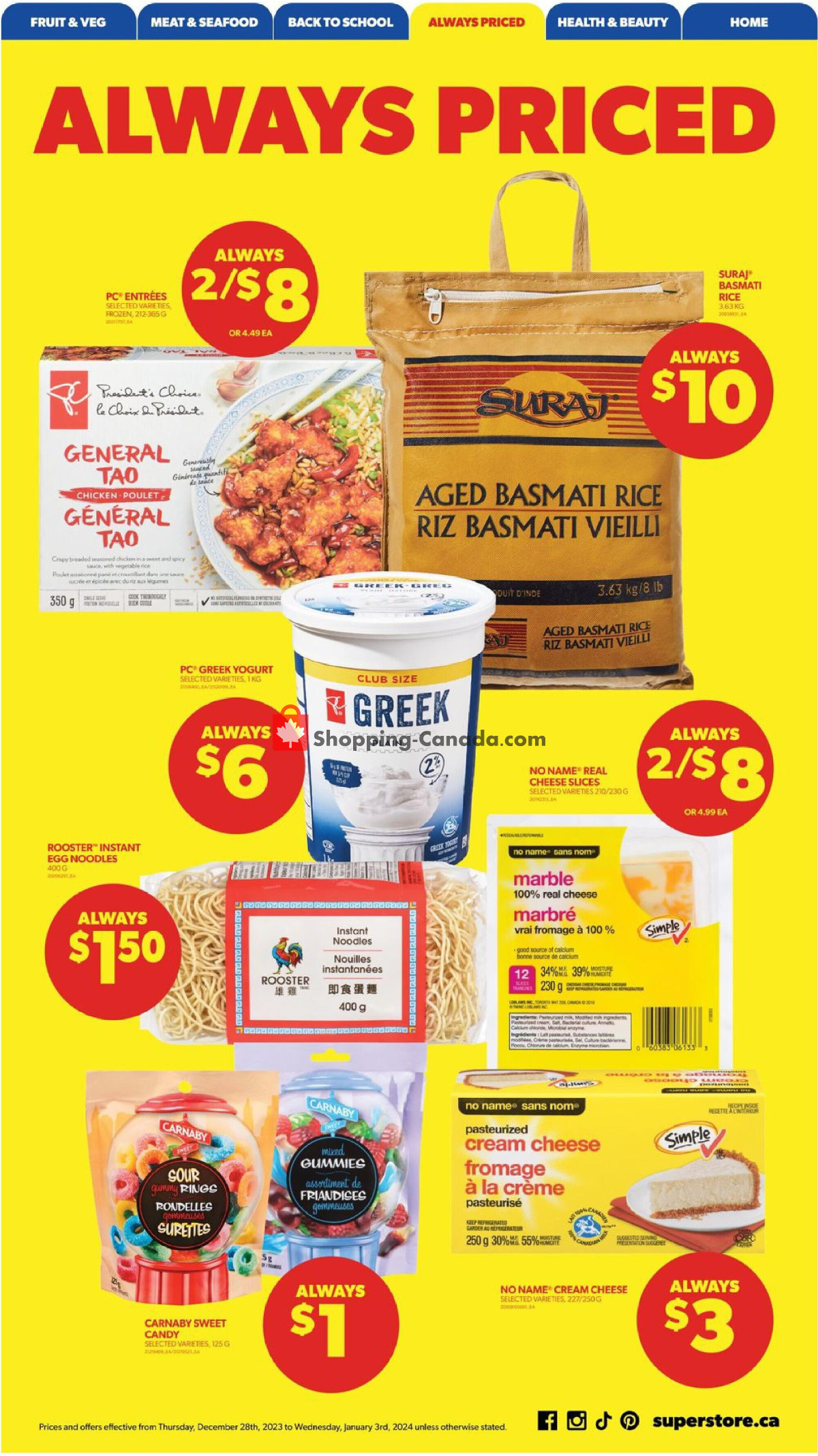 Real Canadian Superstore flyer from Thursday December 28, 2023 to Wednesday January 3, 2024 - page 17