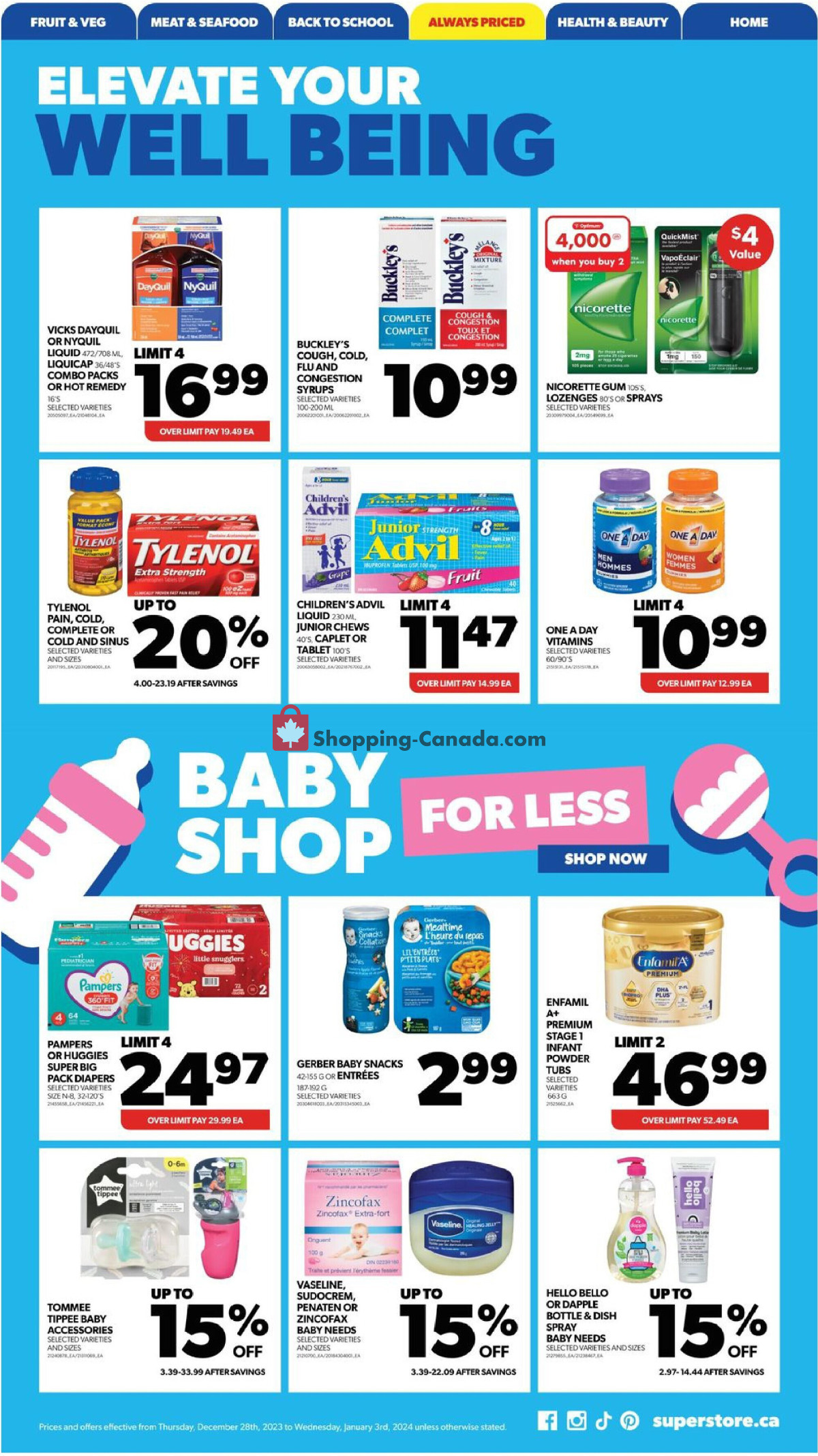 Real Canadian Superstore flyer from Thursday December 28, 2023 to Wednesday January 3, 2024 - page 21