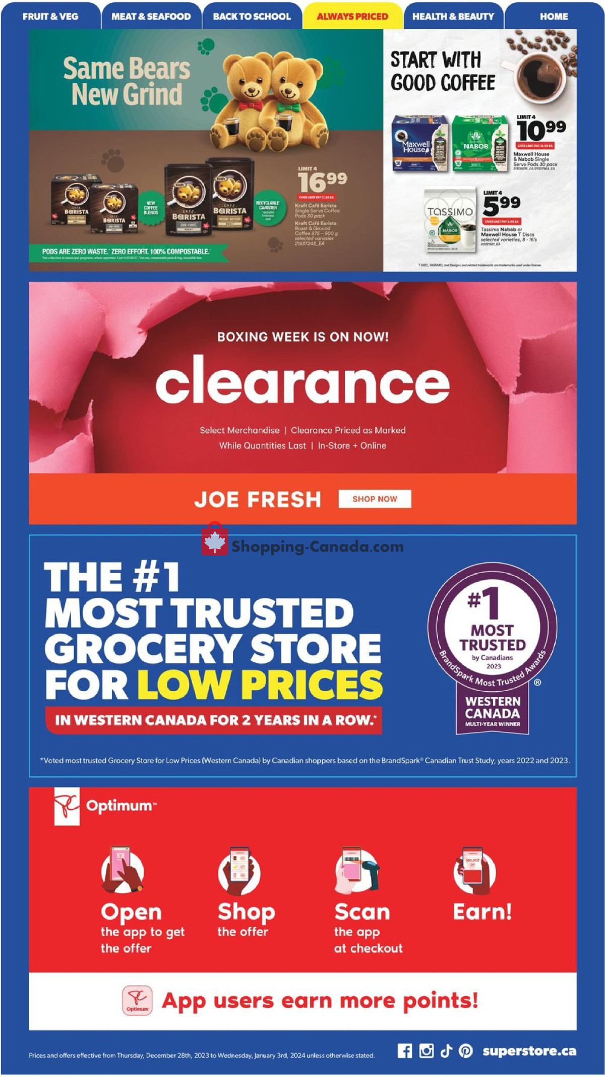 Real Canadian Superstore flyer from Thursday December 28, 2023 to Wednesday January 3, 2024 - page 24