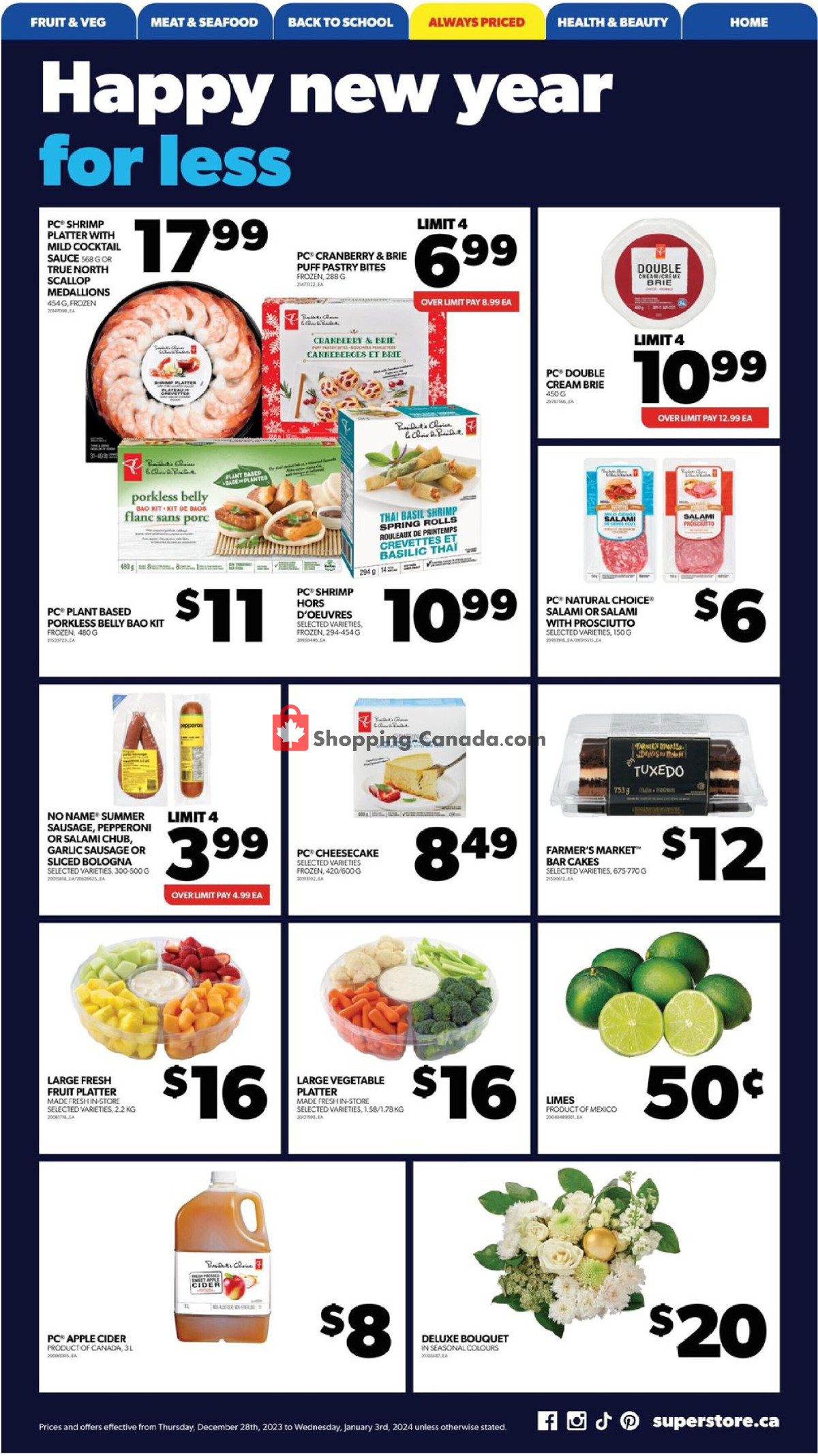 Real Canadian Superstore flyer from Thursday December 28, 2023 to Wednesday January 3, 2024 - page 9