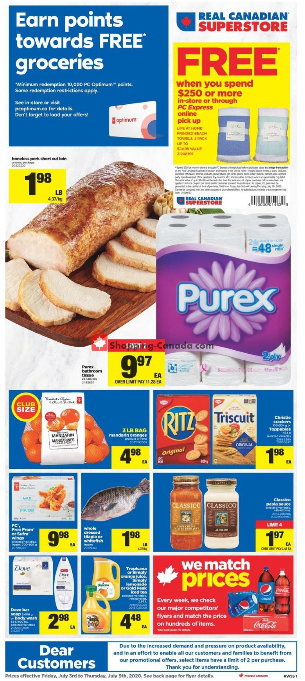 Real Canadian Superstore Canada, flyer (Earn Points Towards Free
