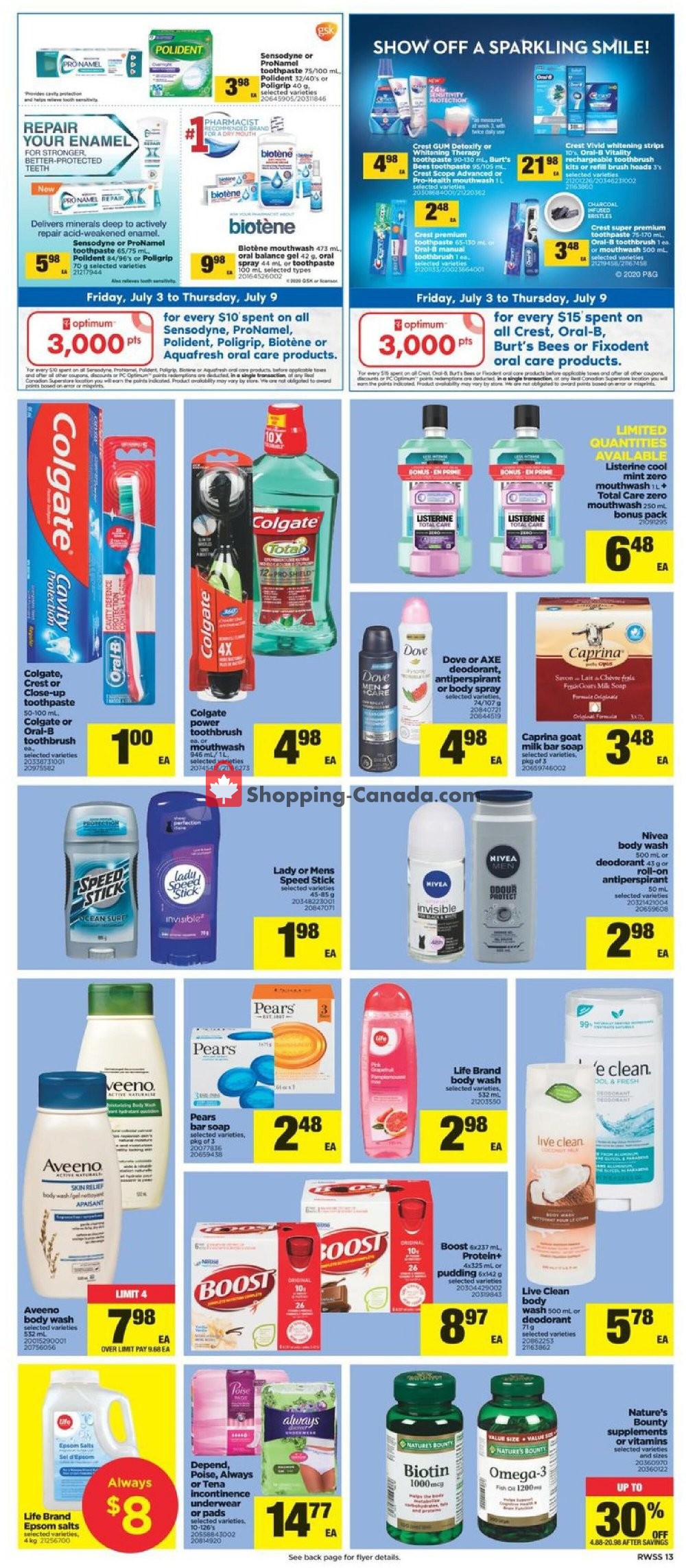 Real Canadian Superstore flyer from Friday July 3, 2020 to Thursday July 9, 2020 - page 13