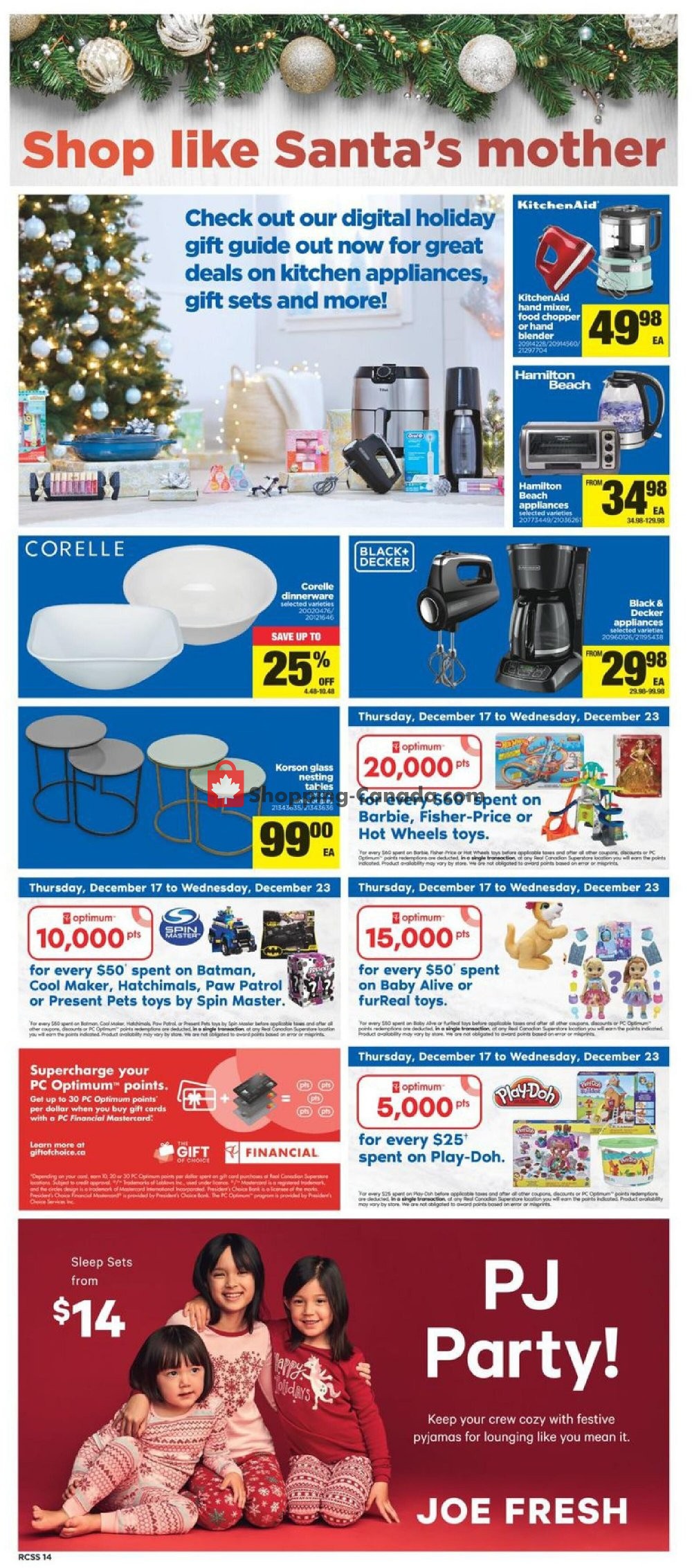 Real Canadian Superstore flyer from Thursday December 17, 2020 to Wednesday December 23, 2020 - page 14