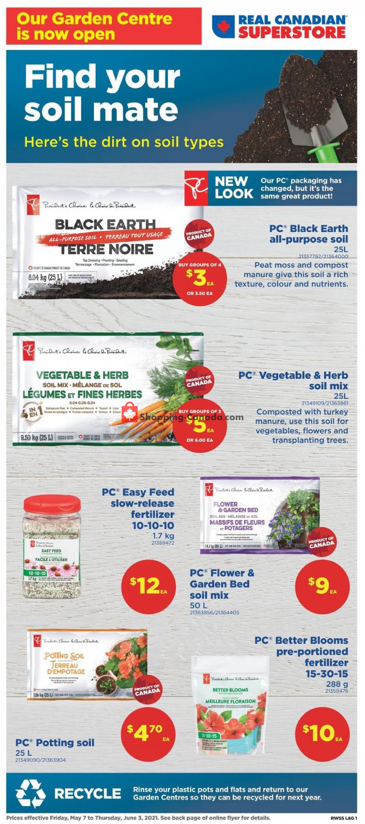 Real Canadian Superstore flyer from Friday May 7, 2021 to Thursday June 3, 2021 - page 1