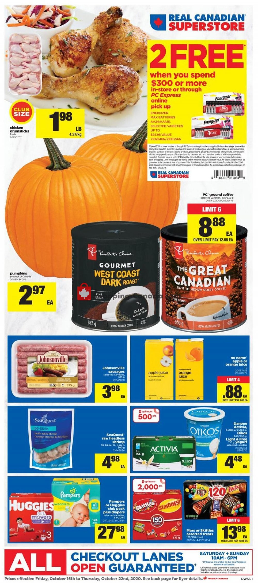 Real Canadian Superstore Canada, flyer (Food Lovers Unit West