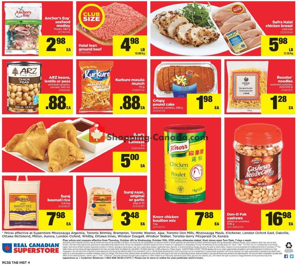 Real Canadian Superstore flyer from Thursday October 4, 2018 to Wednesday October 10, 2018 - page 14