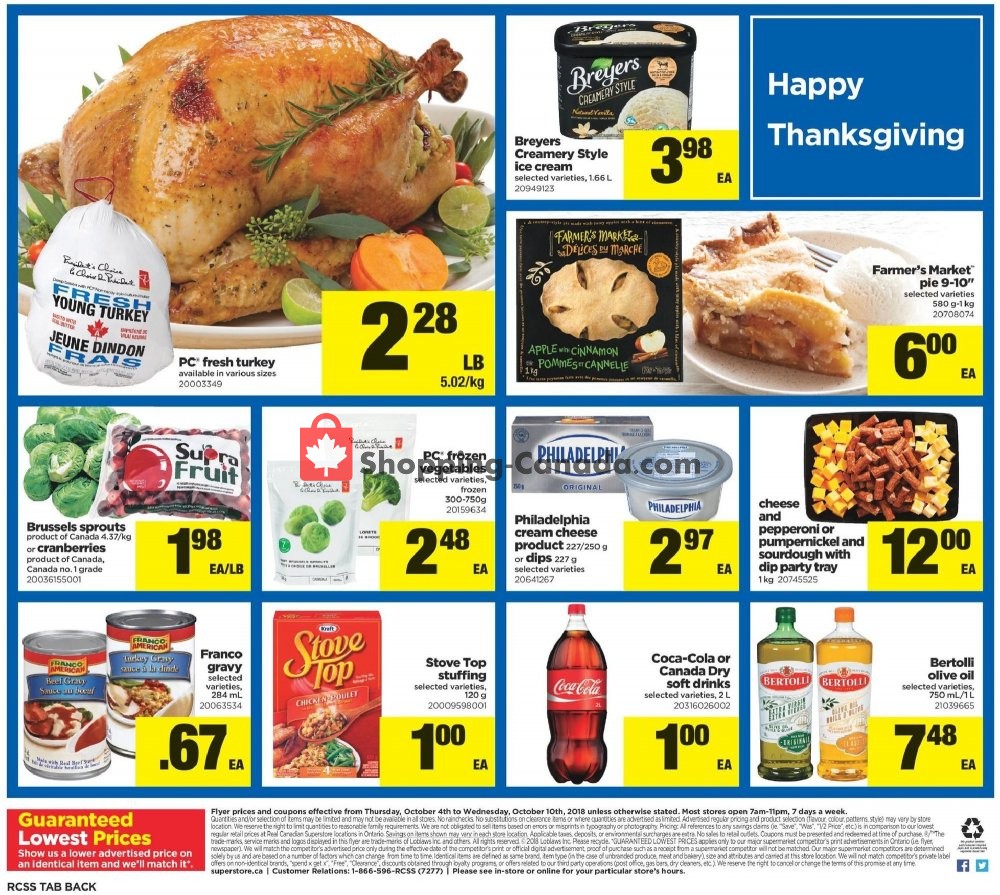 Real Canadian Superstore flyer from Thursday October 4, 2018 to Wednesday October 10, 2018 - page 26