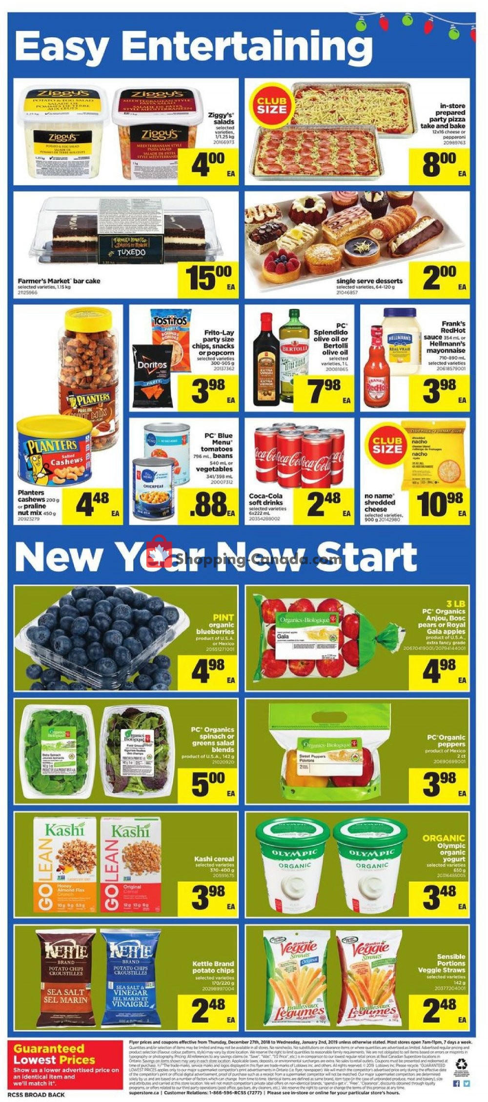 Real Canadian Superstore flyer from Thursday December 27, 2018 to Wednesday January 2, 2019 - page 12