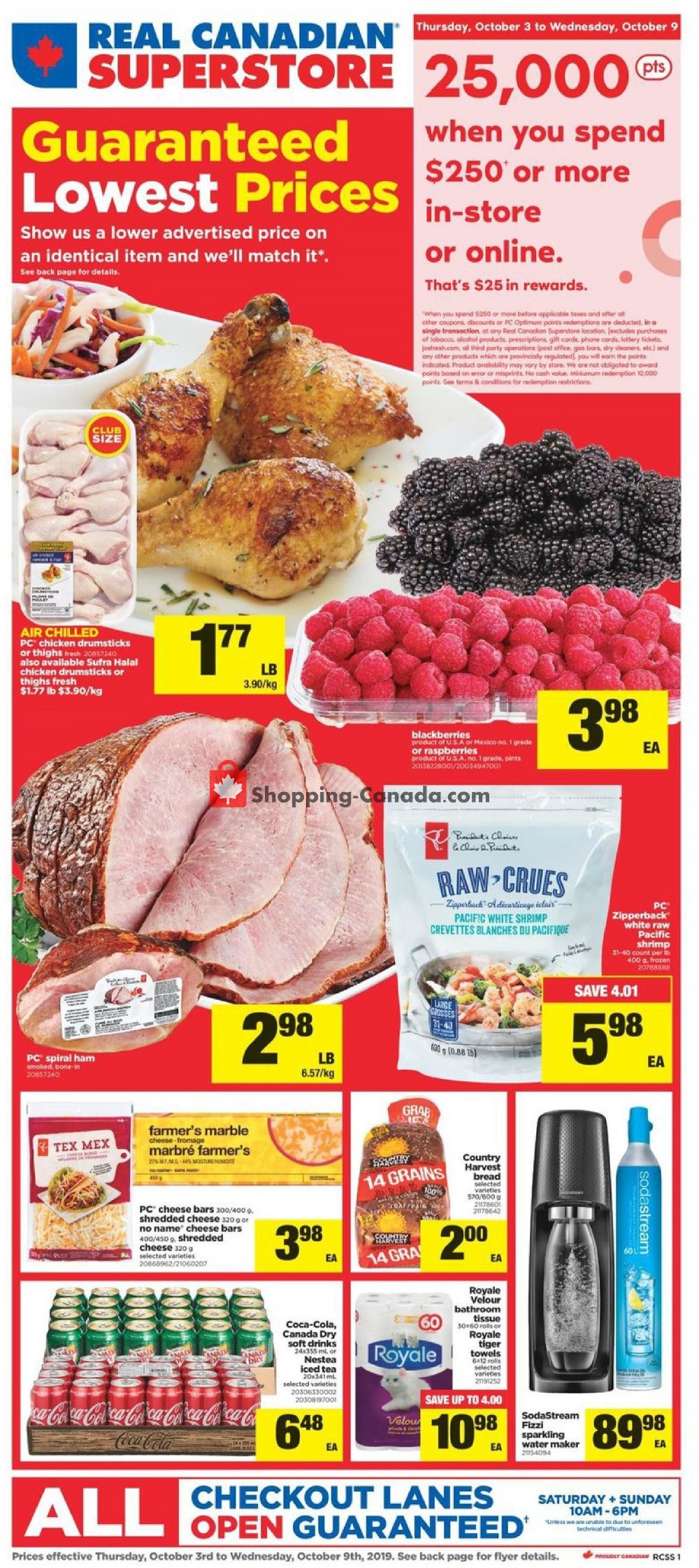 Real Canadian Superstore flyer from Thursday October 3, 2019 to Wednesday October 9, 2019 - page 1