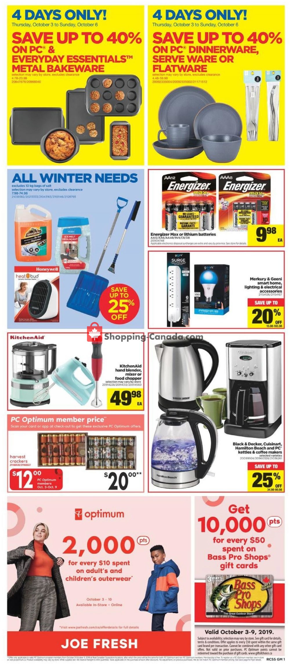 Real Canadian Superstore flyer from Thursday October 3, 2019 to Wednesday October 9, 2019 - page 11
