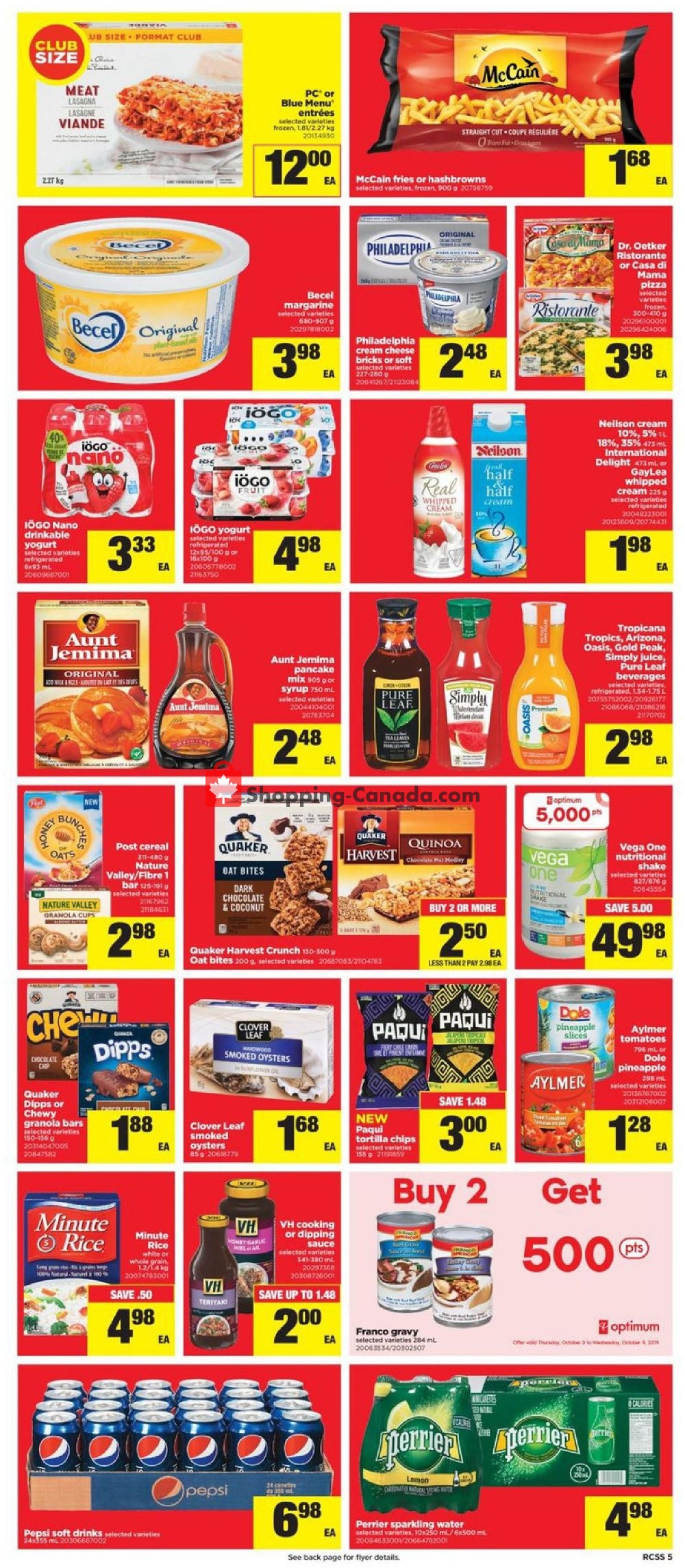 Real Canadian Superstore flyer from Thursday October 3, 2019 to Wednesday October 9, 2019 - page 5