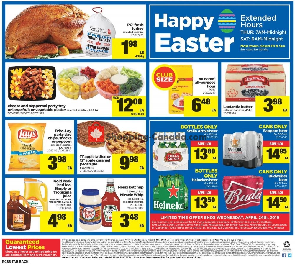 Real Canadian Superstore flyer from Thursday April 18, 2019 to Wednesday April 24, 2019 - page 21