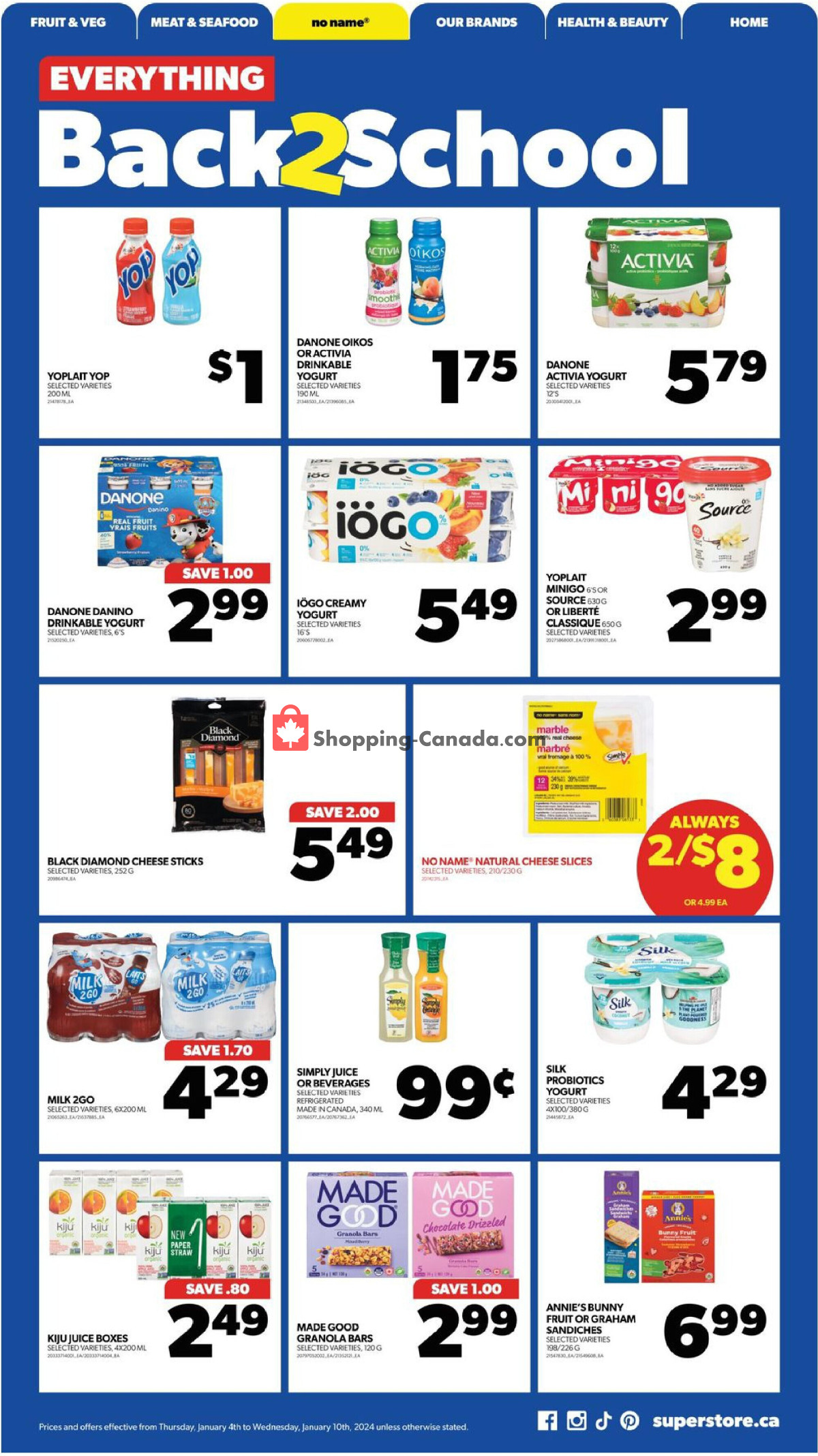 Real Canadian Superstore flyer from Thursday January 4, 2024 to Wednesday January 10, 2024 - page 12