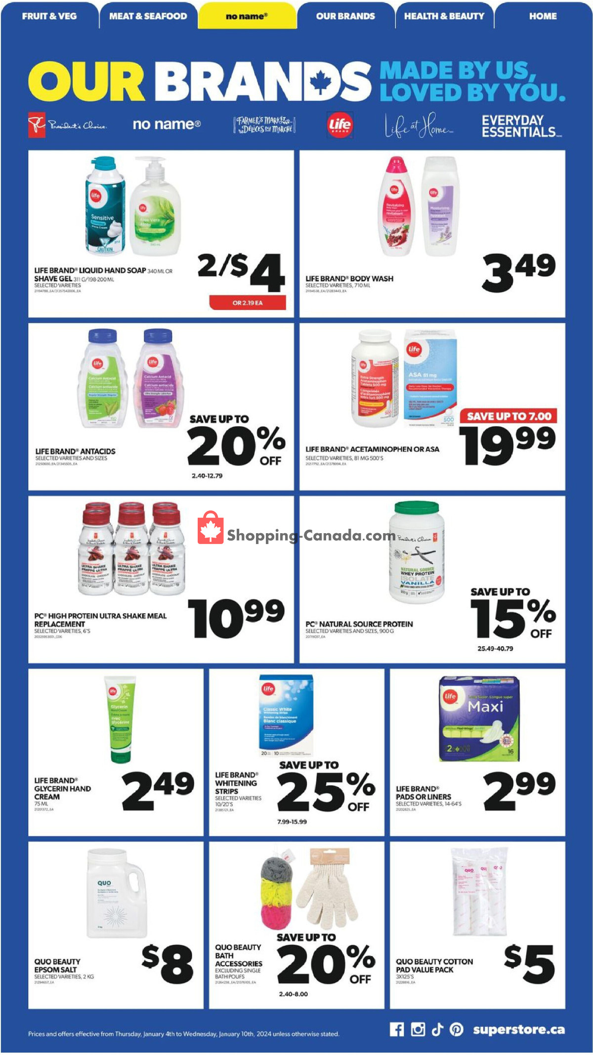 Real Canadian Superstore flyer from Thursday January 4, 2024 to Wednesday January 10, 2024 - page 18