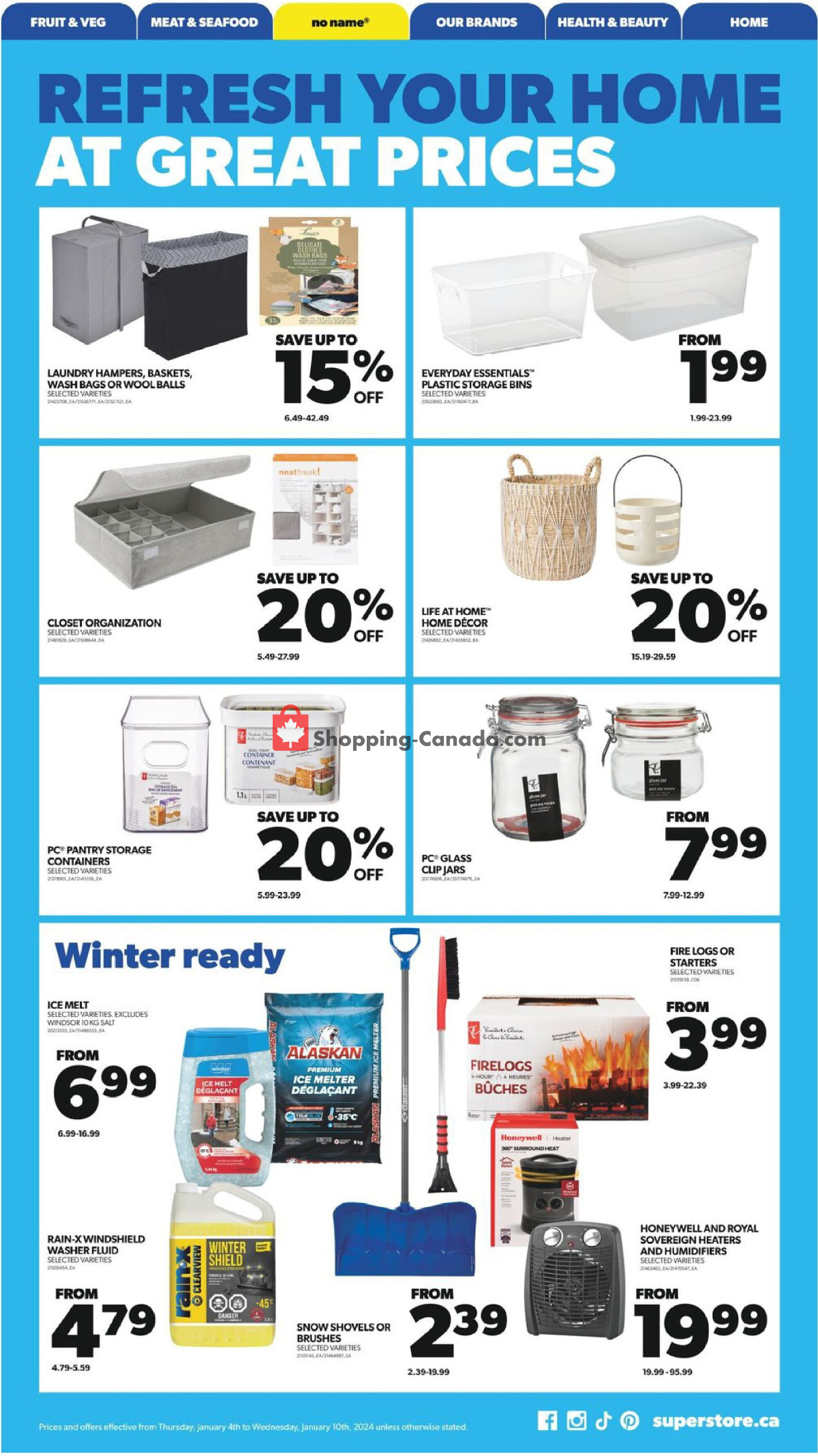 Real Canadian Superstore flyer from Thursday January 4, 2024 to Wednesday January 10, 2024 - page 22