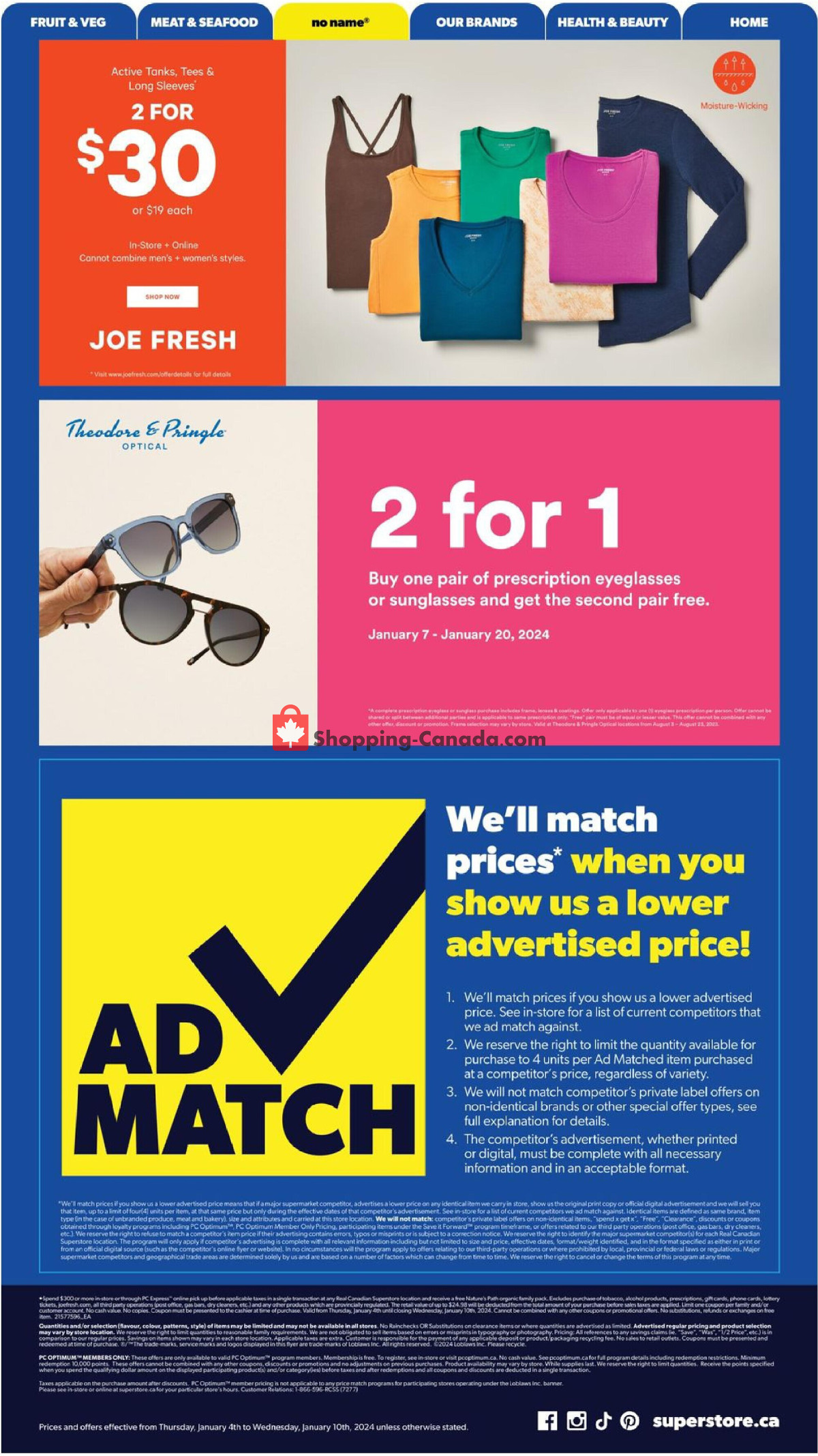 Real Canadian Superstore flyer from Thursday January 4, 2024 to Wednesday January 10, 2024 - page 24