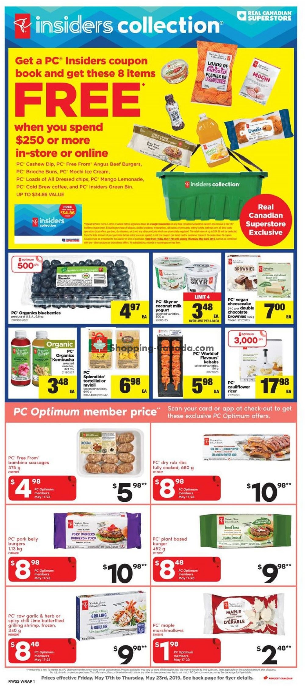 Real Canadian Superstore flyer from Friday May 17, 2019 to Thursday May 23, 2019 - page 1
