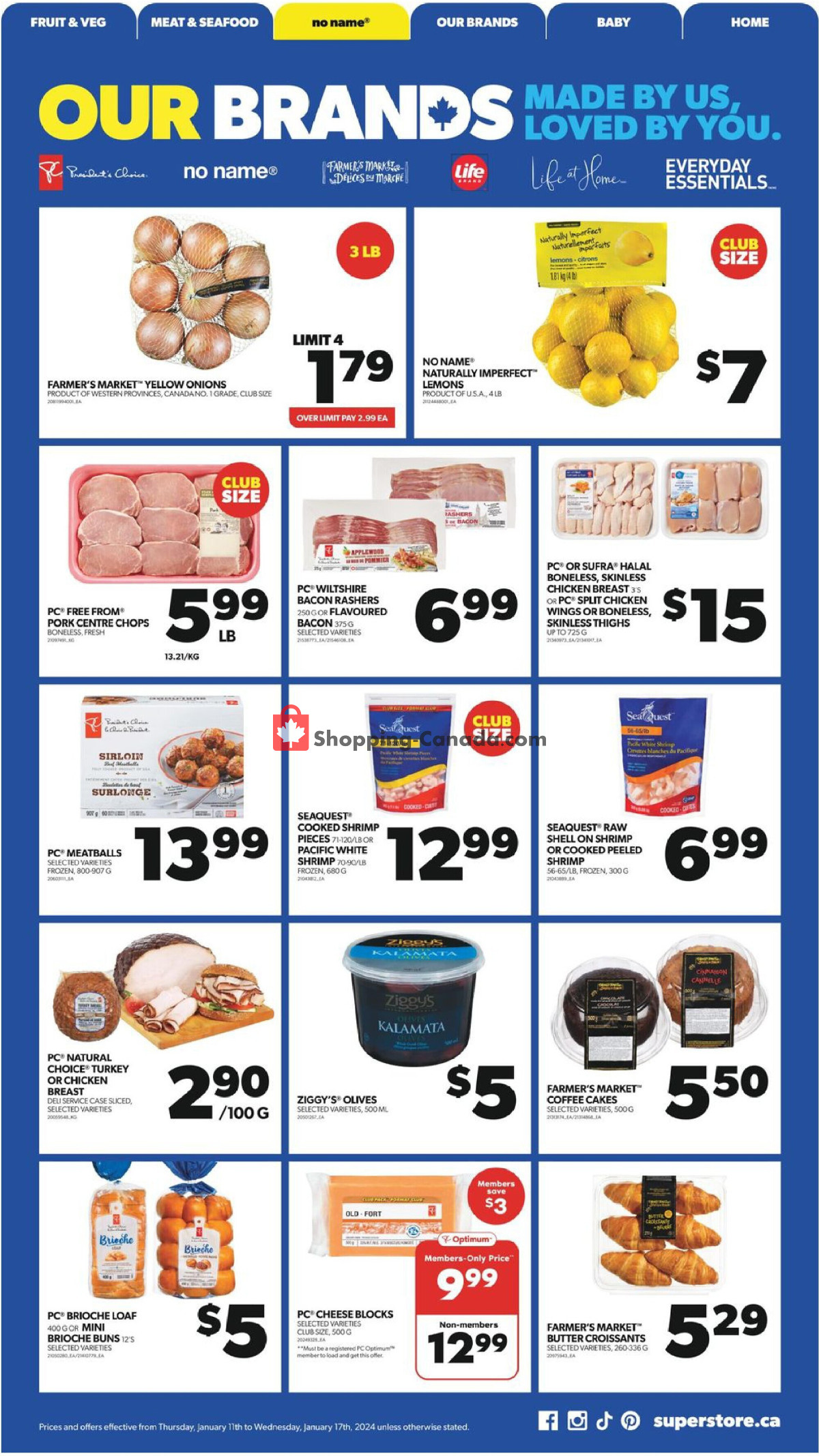 Real Canadian Superstore flyer from Thursday January 11, 2024 to Wednesday January 17, 2024 - page 11