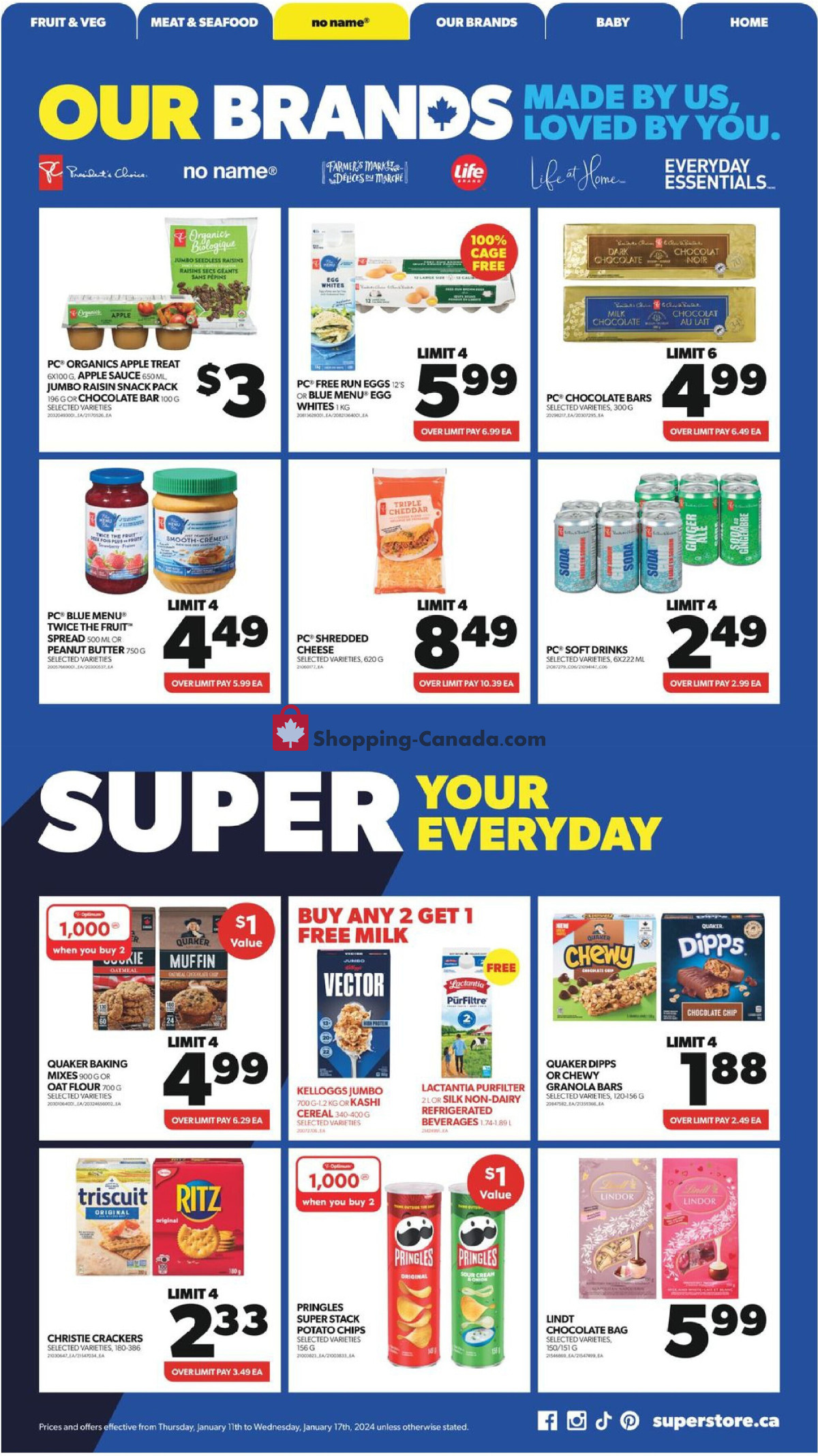 Real Canadian Superstore flyer from Thursday January 11, 2024 to Wednesday January 17, 2024 - page 12