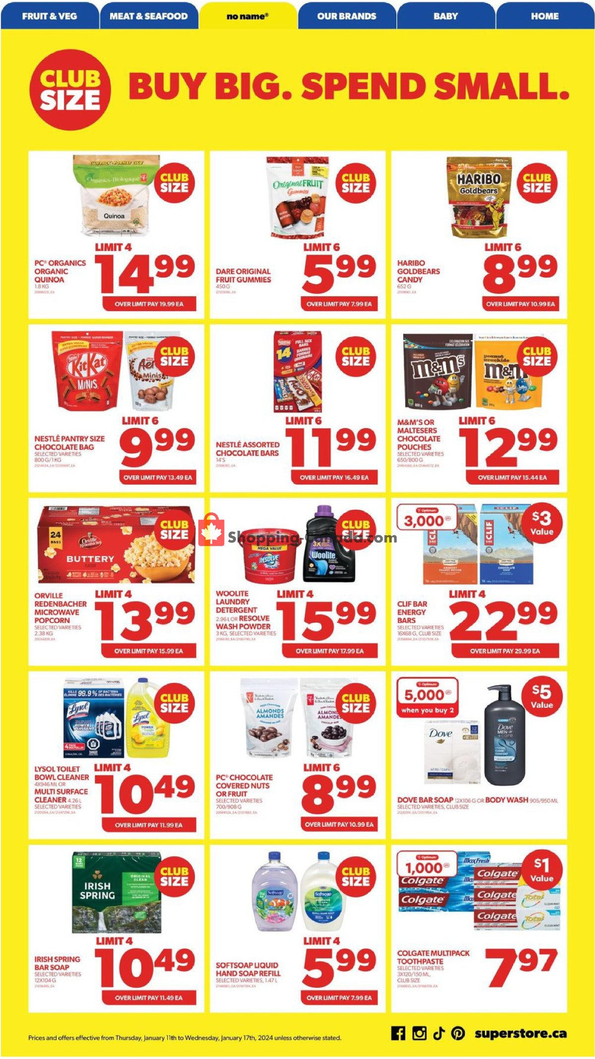 Real Canadian Superstore flyer from Thursday January 11, 2024 to Wednesday January 17, 2024 - page 15