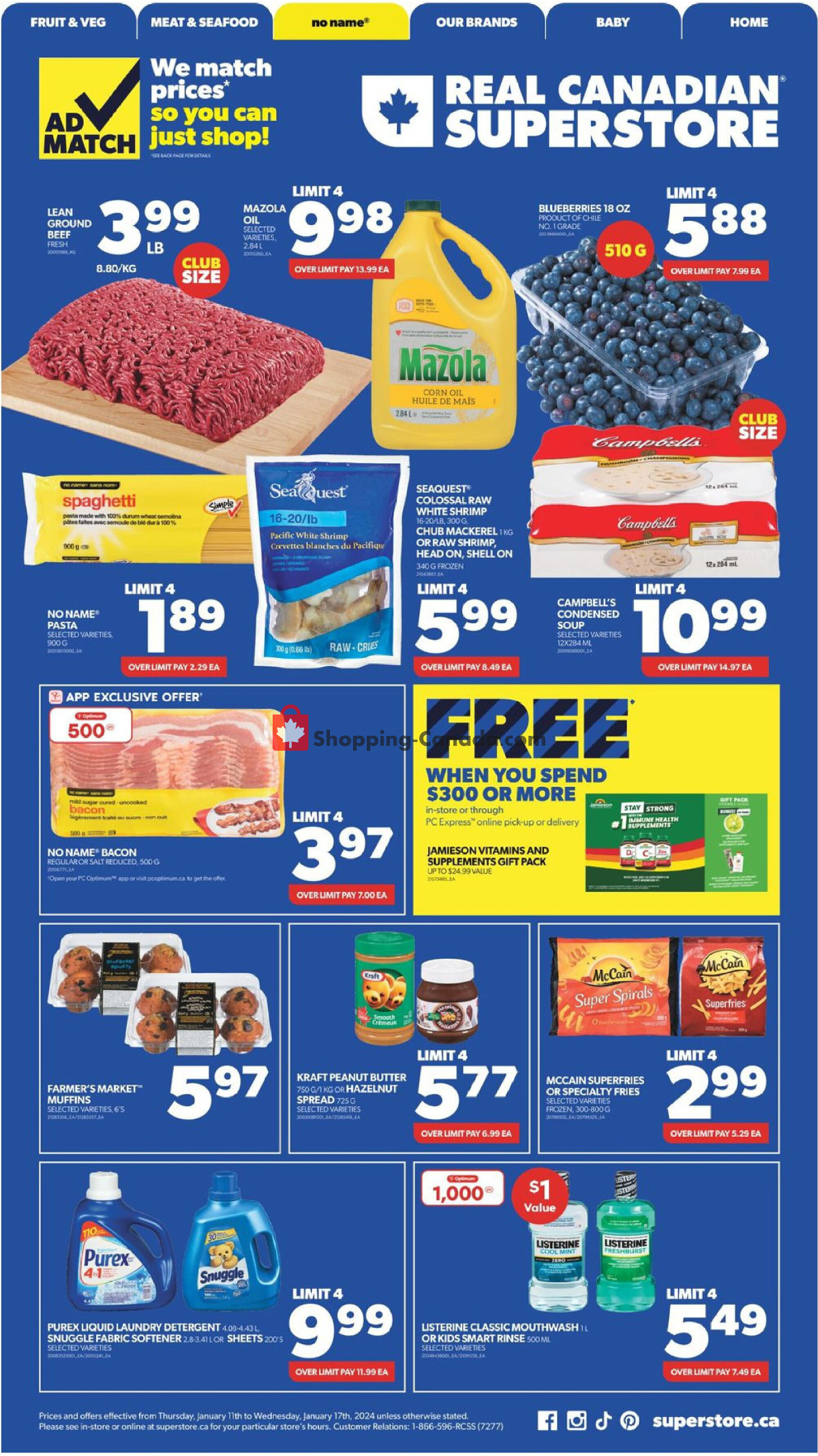 Real Canadian Superstore flyer from Thursday January 11, 2024 to Wednesday January 17, 2024 - page 2