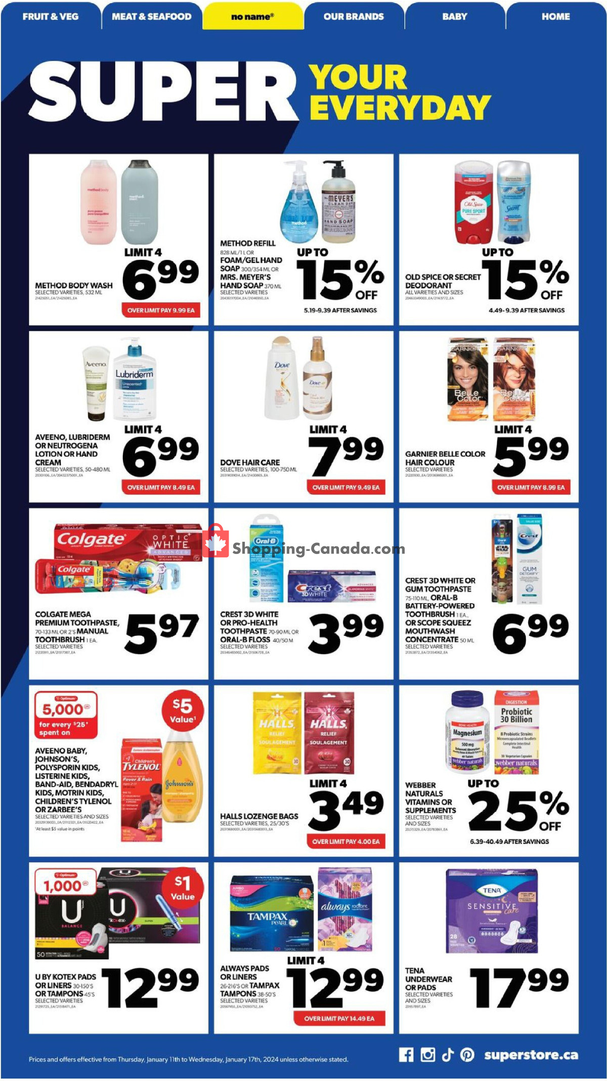 Real Canadian Superstore flyer from Thursday January 11, 2024 to Wednesday January 17, 2024 - page 20