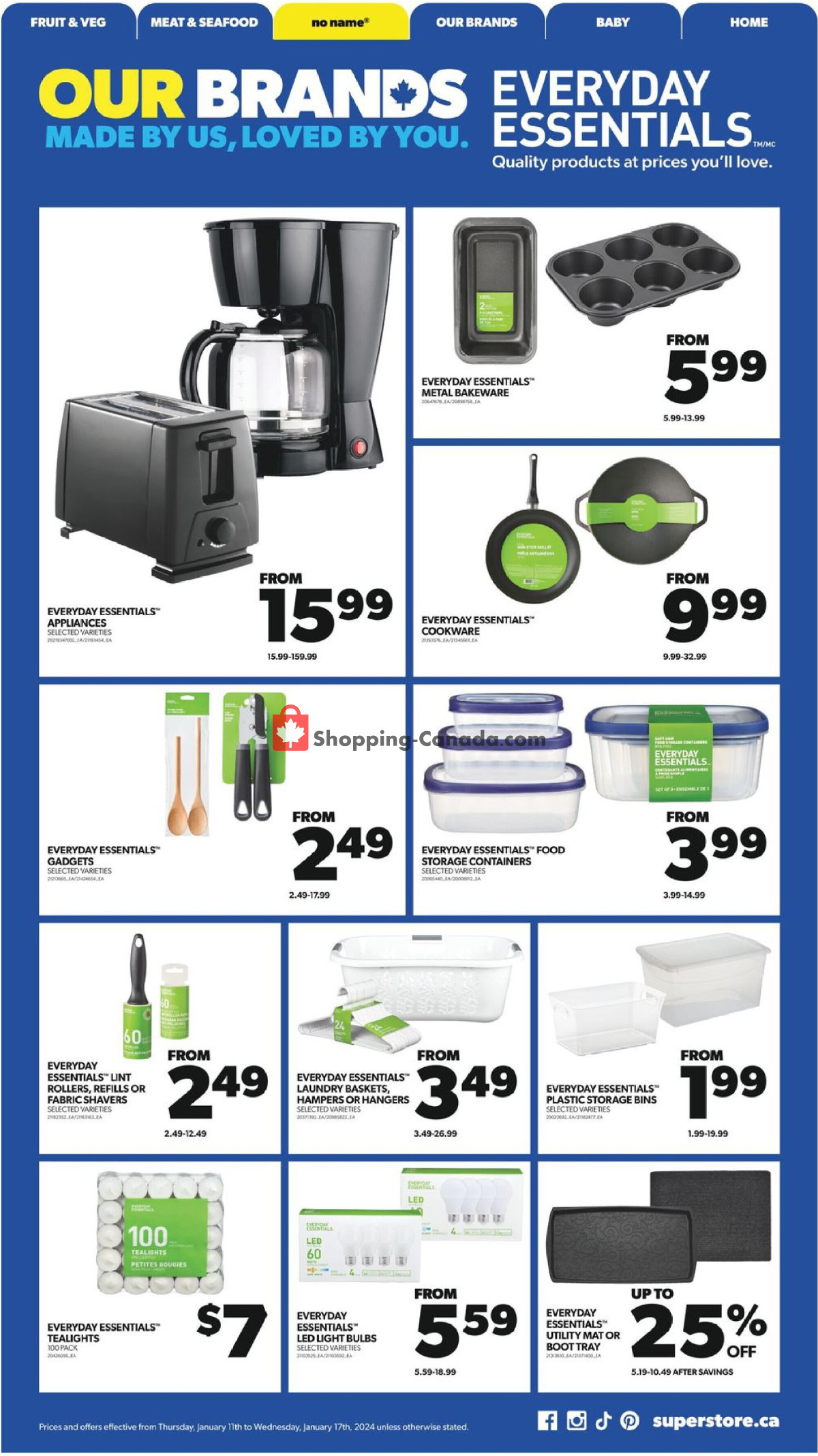 Real Canadian Superstore flyer from Thursday January 11, 2024 to Wednesday January 17, 2024 - page 23