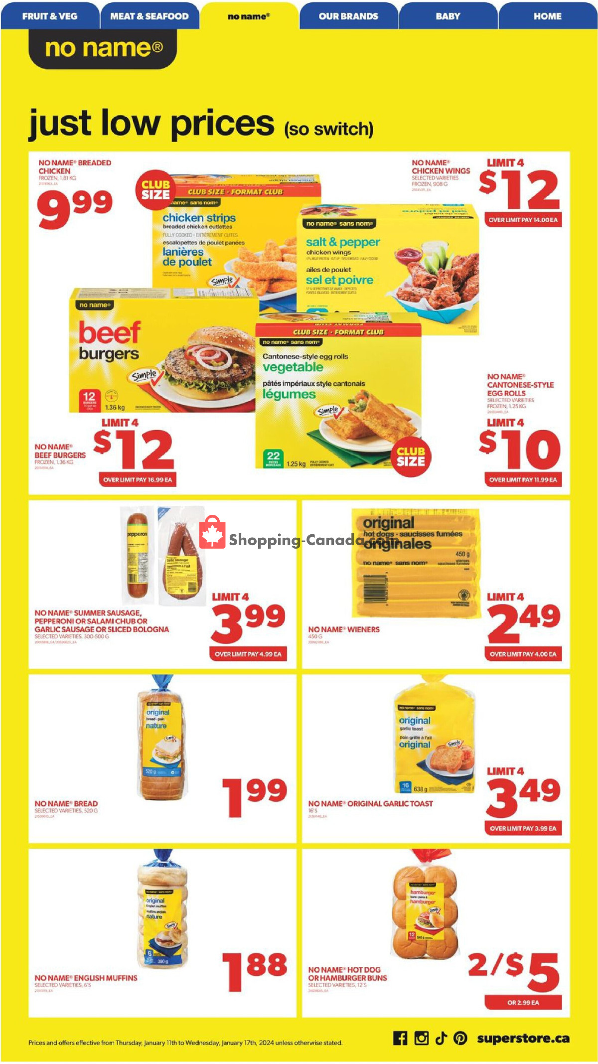 Real Canadian Superstore flyer from Thursday January 11, 2024 to Wednesday January 17, 2024 - page 7