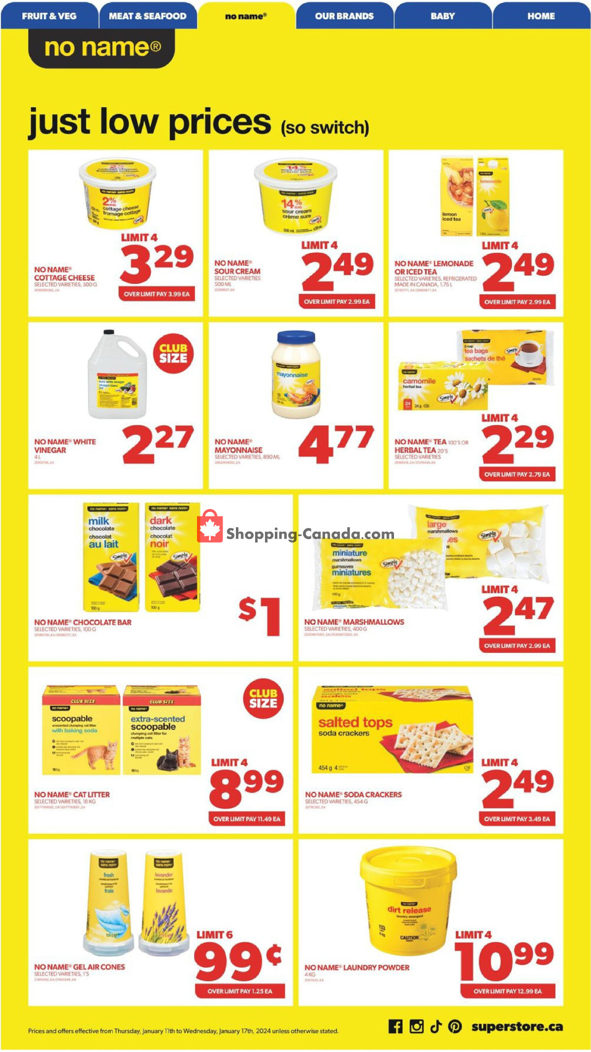 Real Canadian Superstore flyer from Thursday January 11, 2024 to Wednesday January 17, 2024 - page 9