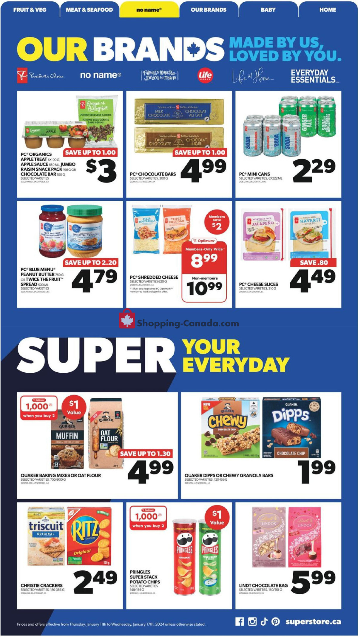 Real Canadian Superstore flyer from Thursday January 11, 2024 to Wednesday January 17, 2024 - page 12