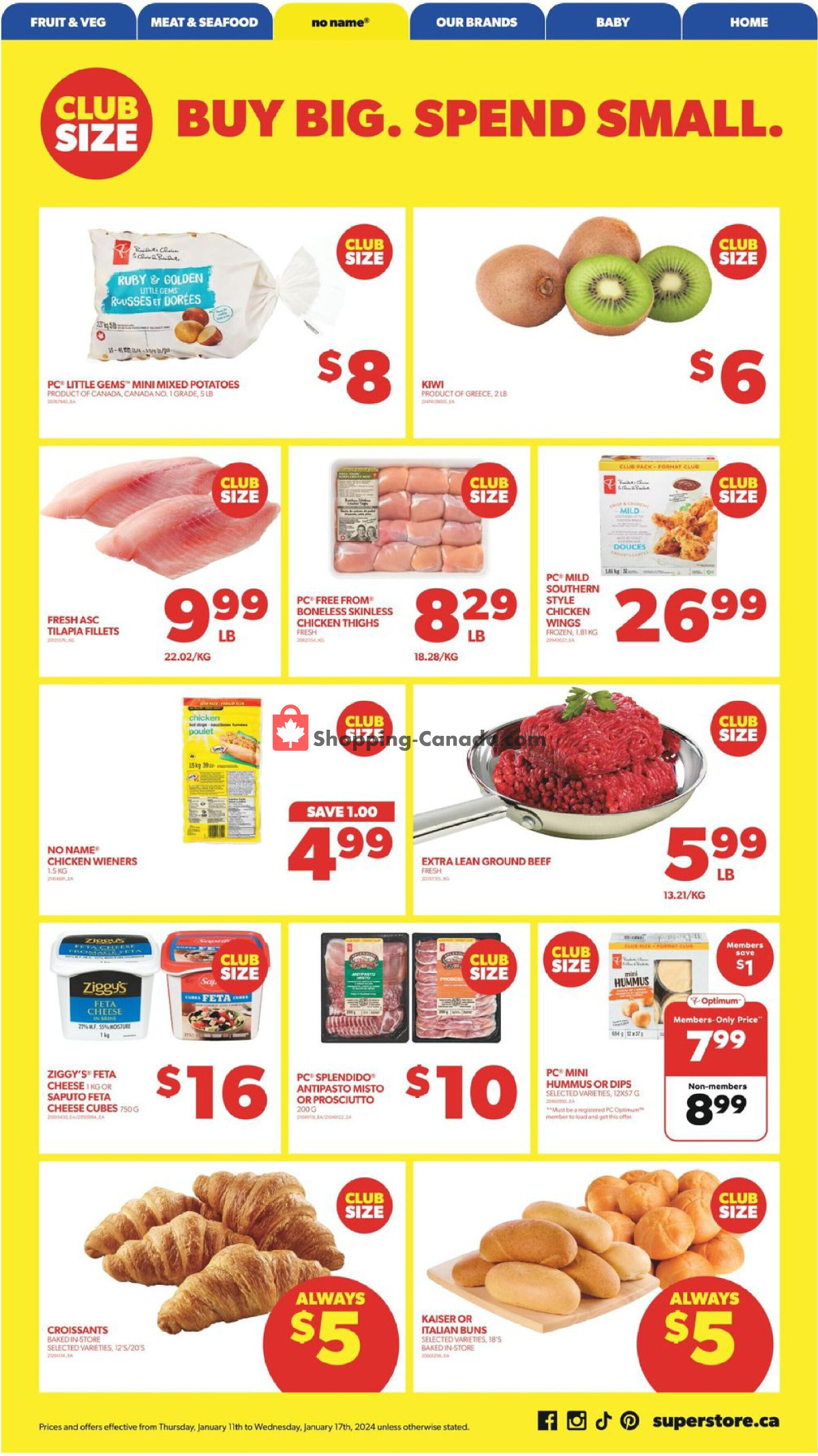 Real Canadian Superstore flyer from Thursday January 11, 2024 to Wednesday January 17, 2024 - page 14