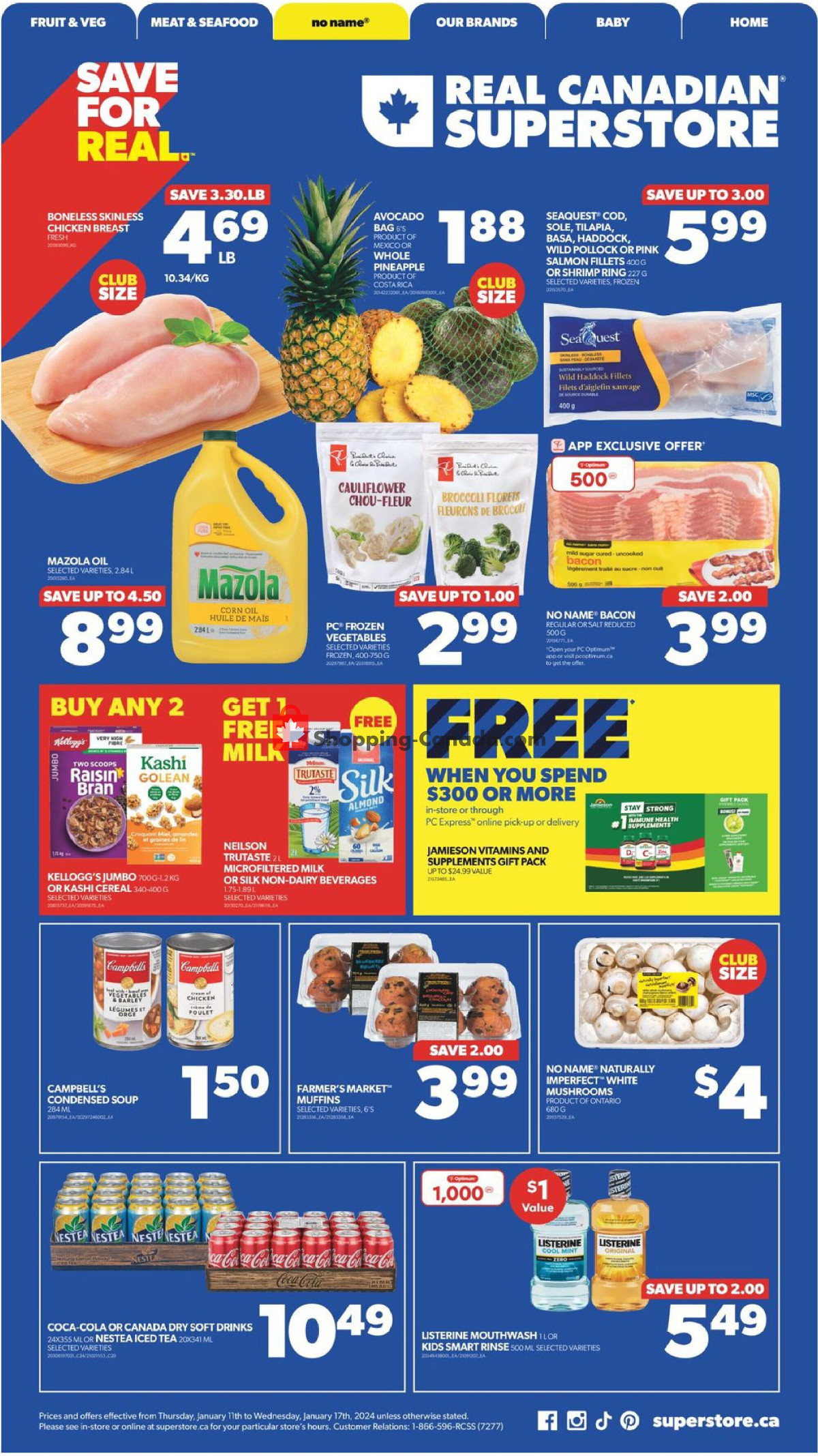 Real Canadian Superstore flyer from Thursday January 11, 2024 to Wednesday January 17, 2024 - page 2