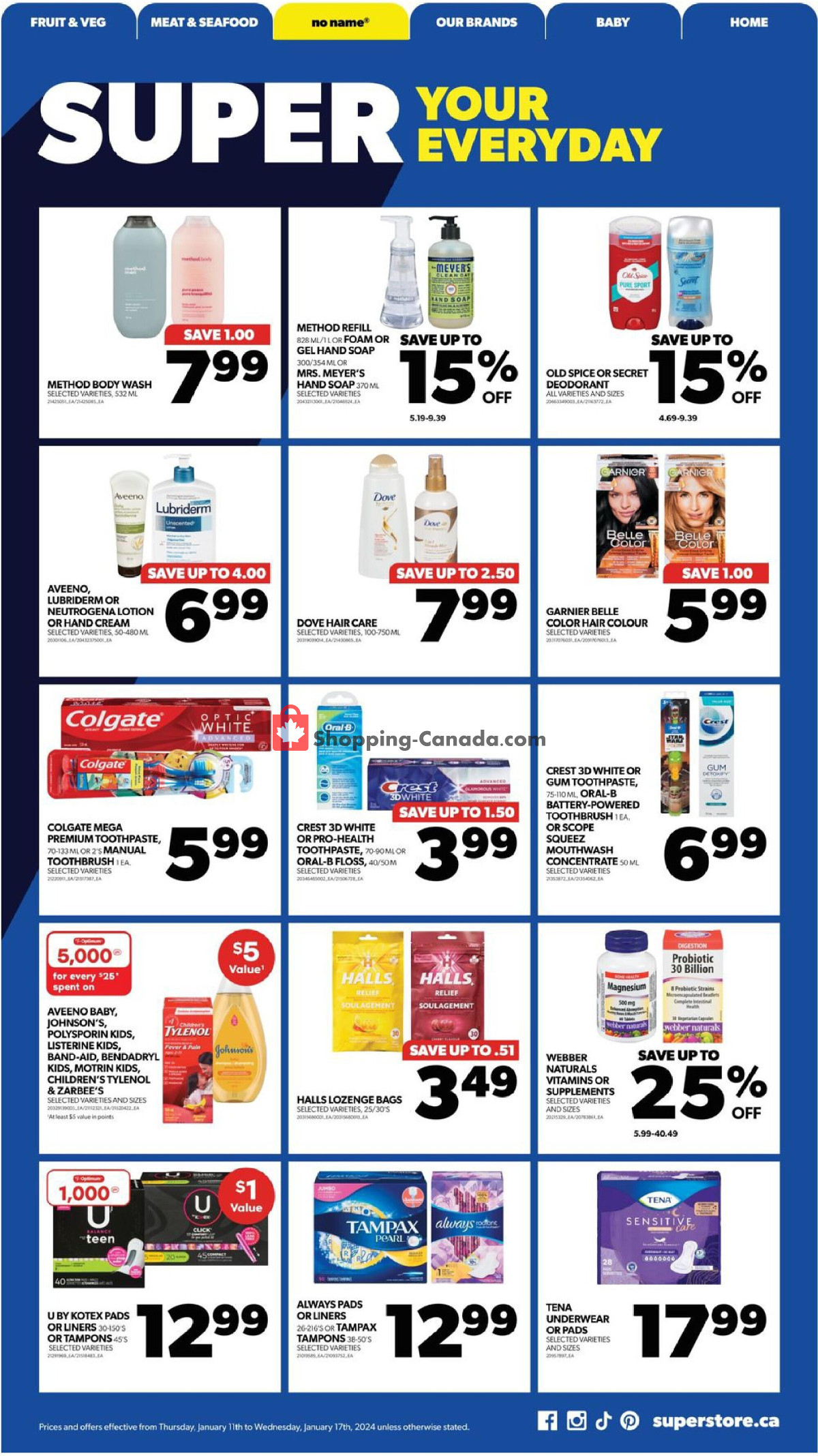 Real Canadian Superstore flyer from Thursday January 11, 2024 to Wednesday January 17, 2024 - page 20