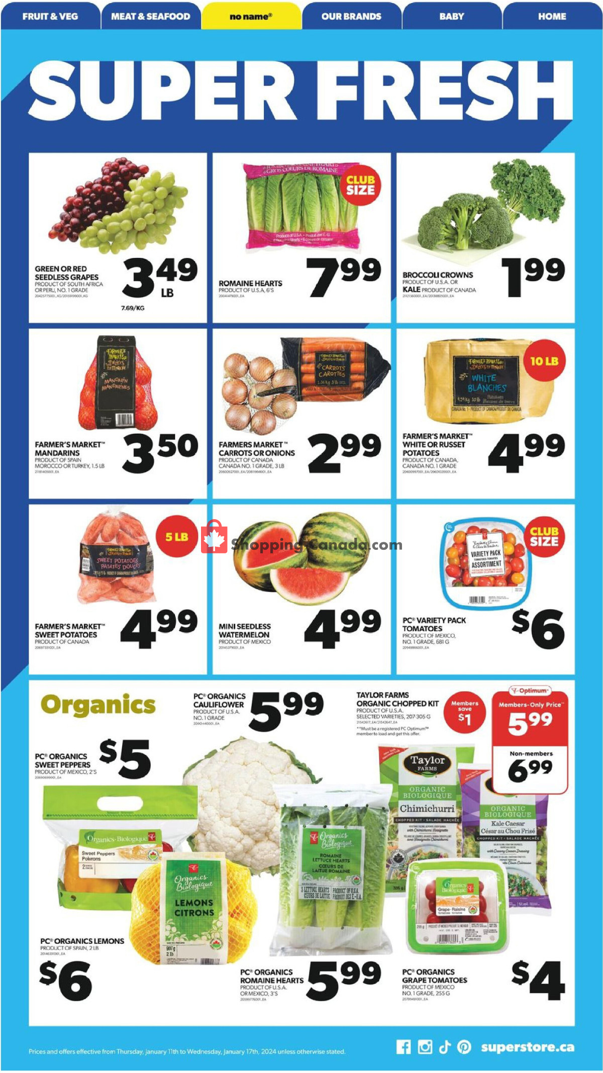 Real Canadian Superstore flyer from Thursday January 11, 2024 to Wednesday January 17, 2024 - page 4