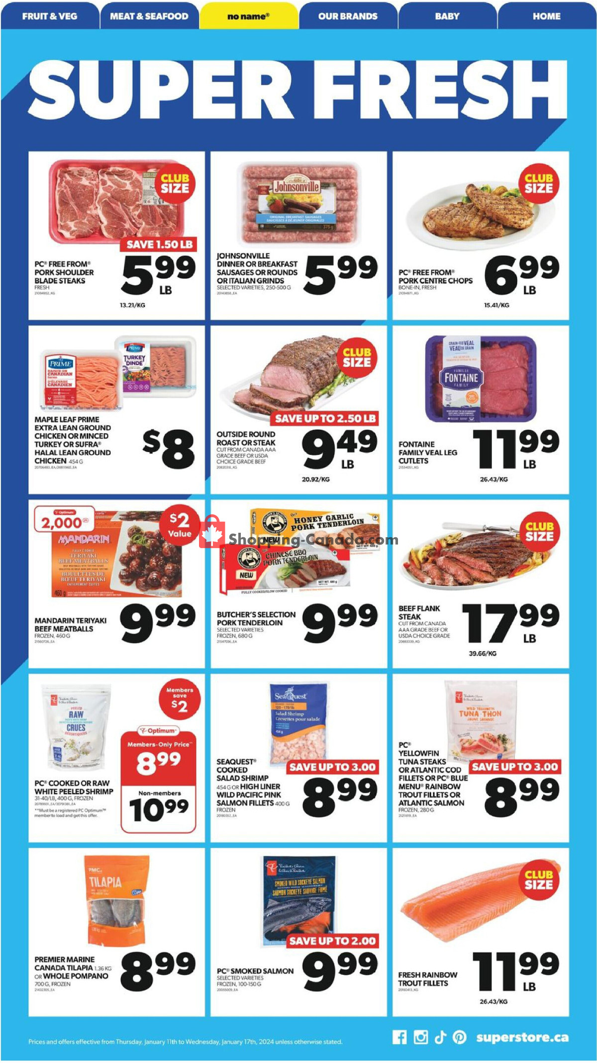 Real Canadian Superstore flyer from Thursday January 11, 2024 to Wednesday January 17, 2024 - page 5