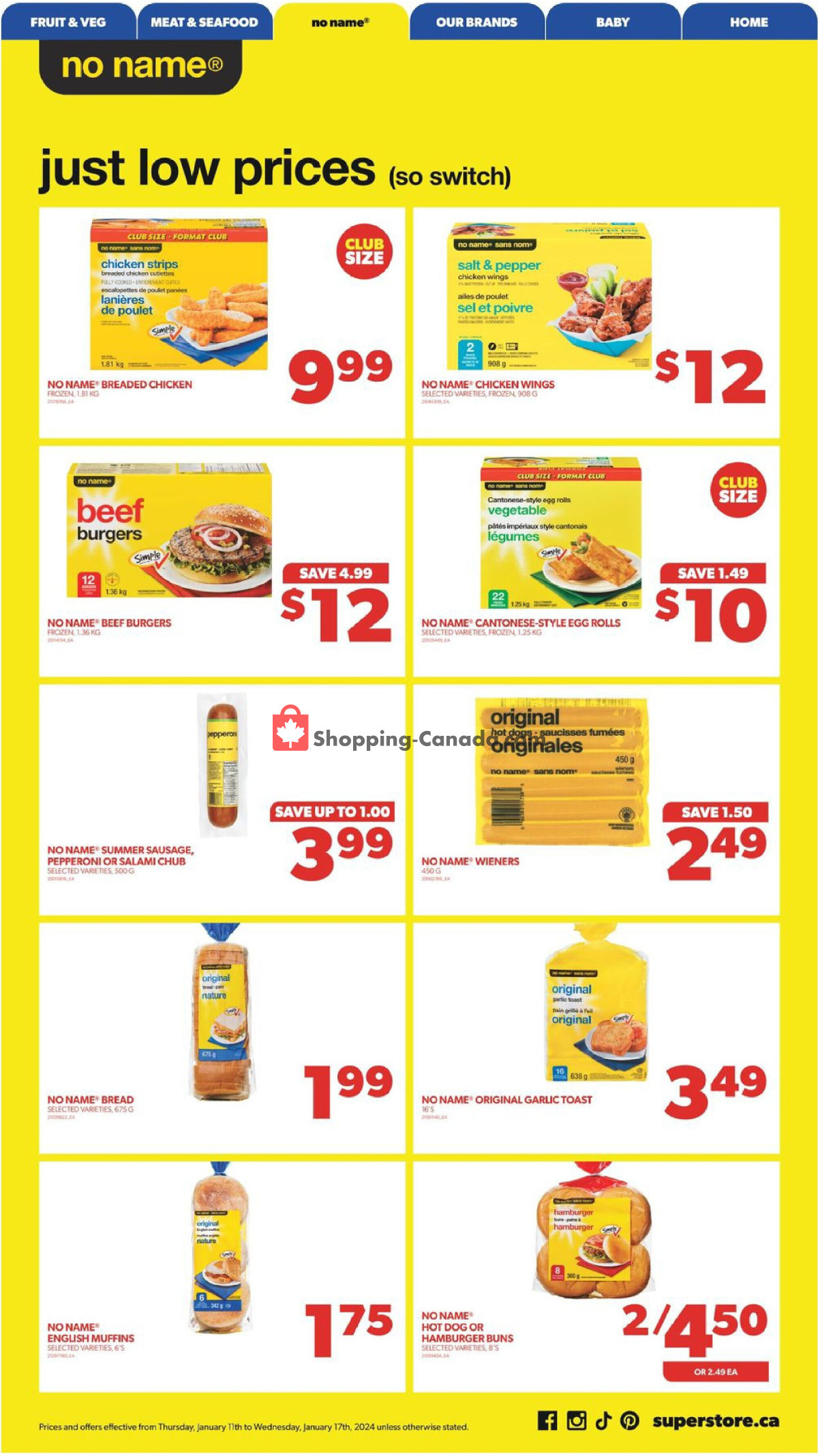 Real Canadian Superstore flyer from Thursday January 11, 2024 to Wednesday January 17, 2024 - page 7