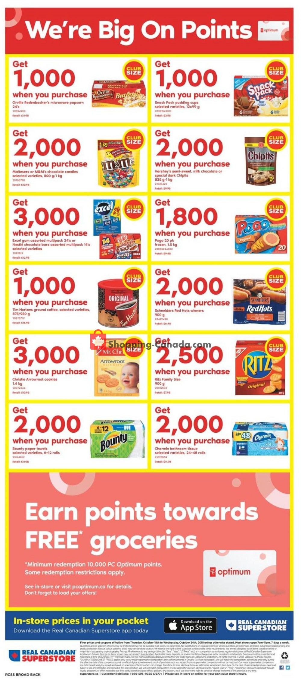 Real Canadian Superstore flyer from Thursday October 18, 2018 to Wednesday October 24, 2018 - page 12