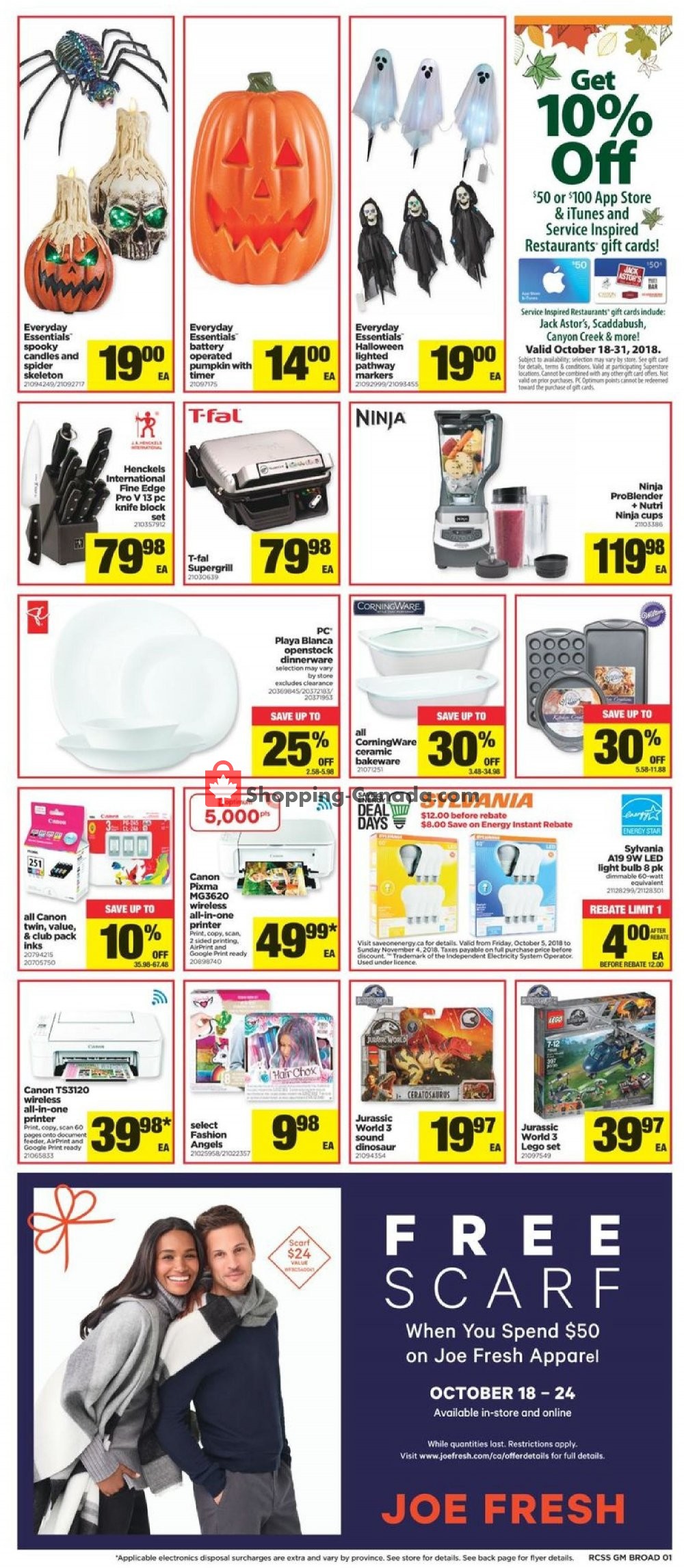 Real Canadian Superstore flyer from Thursday October 18, 2018 to Wednesday October 24, 2018 - page 9