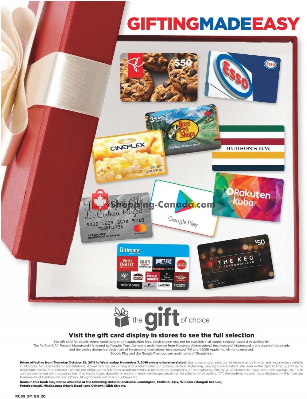 Real Canadian Superstore flyer from Thursday October 25, 2018 to Wednesday November 7, 2018 - page 20