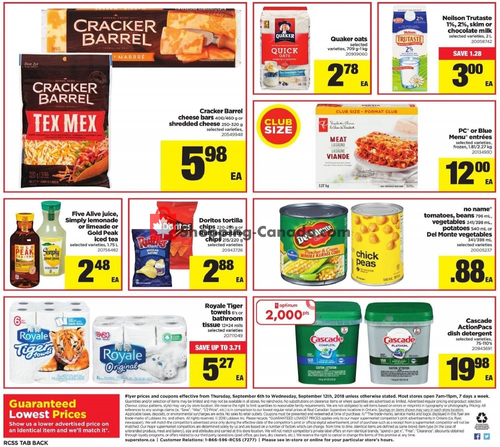 Real Canadian Superstore flyer from Thursday September 6, 2018 to Wednesday September 12, 2018 - page 19