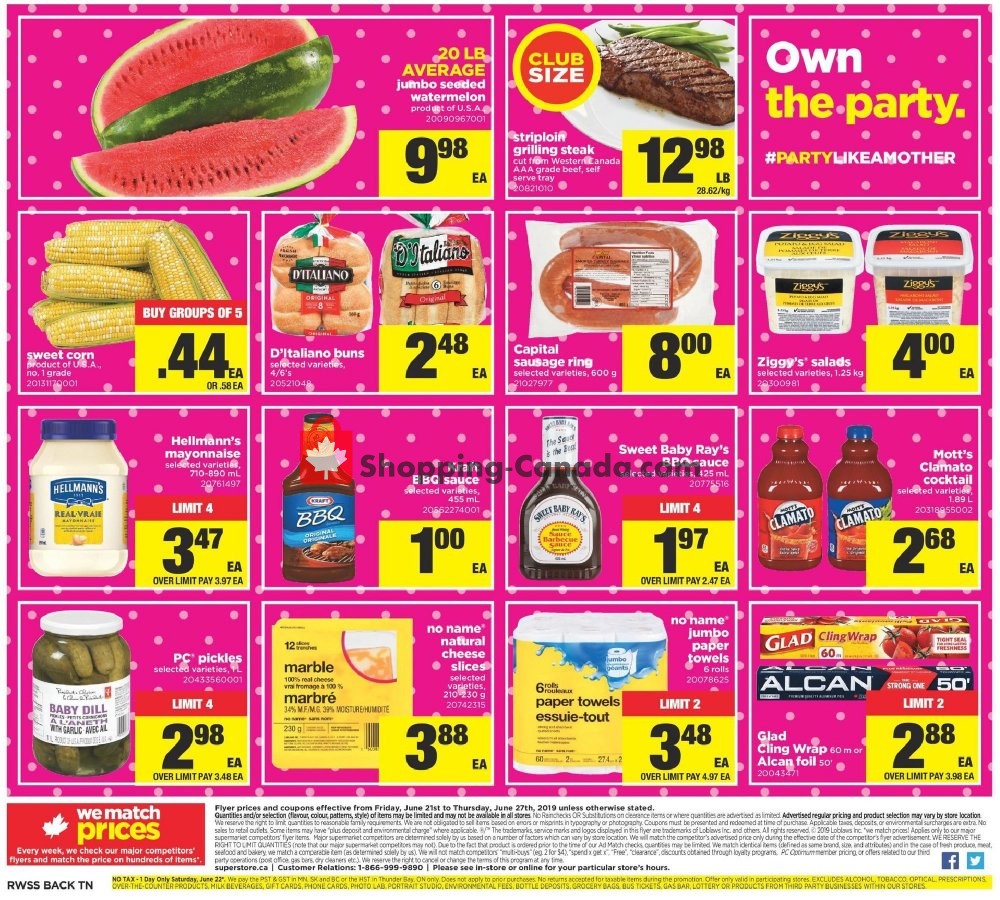 Real Canadian Superstore flyer from Friday June 21, 2019 to Thursday June 27, 2019 - page 21